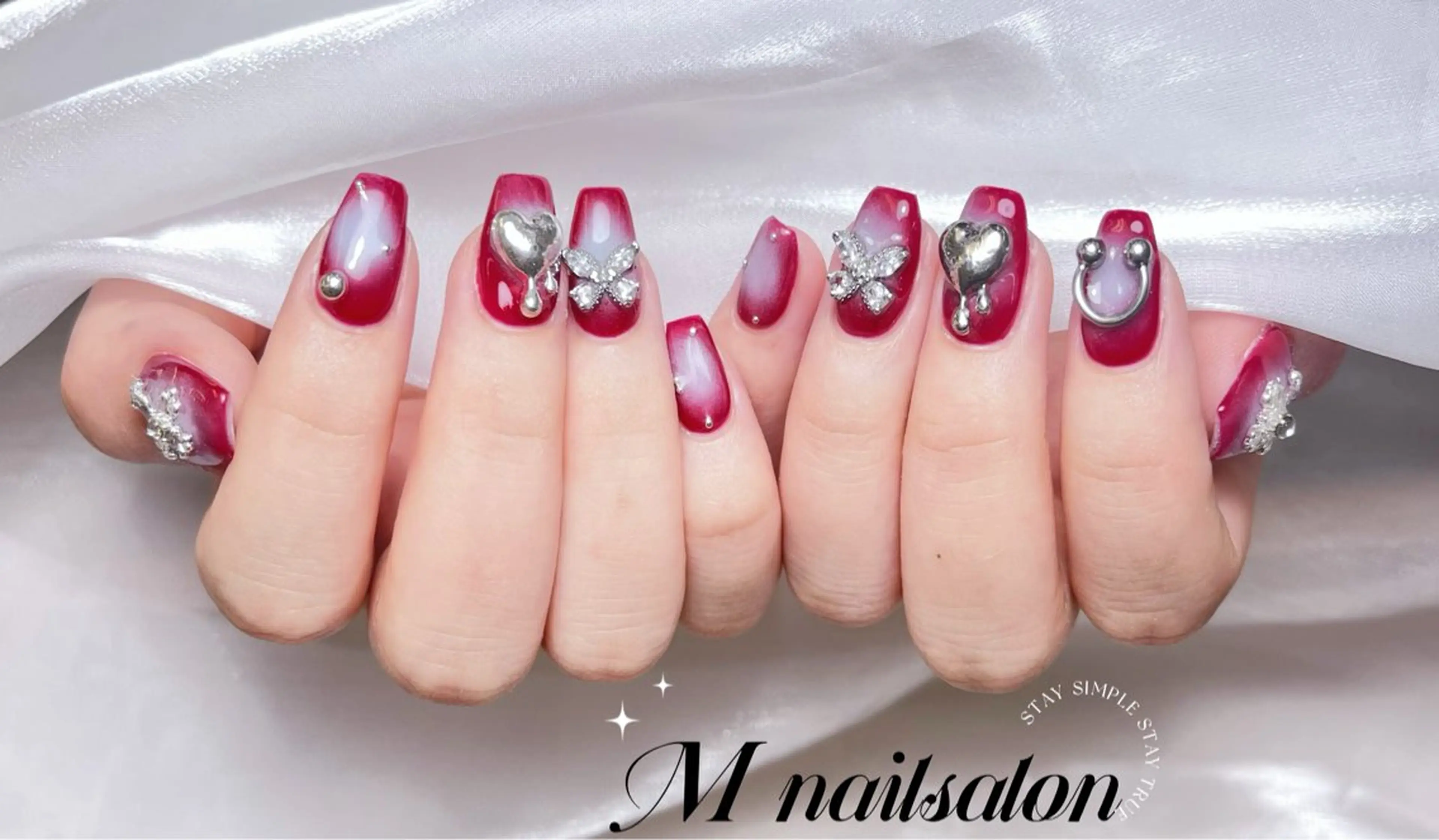 ネイル ハンドネイル M🌷nail 長さだし専門店のネイルデザイン