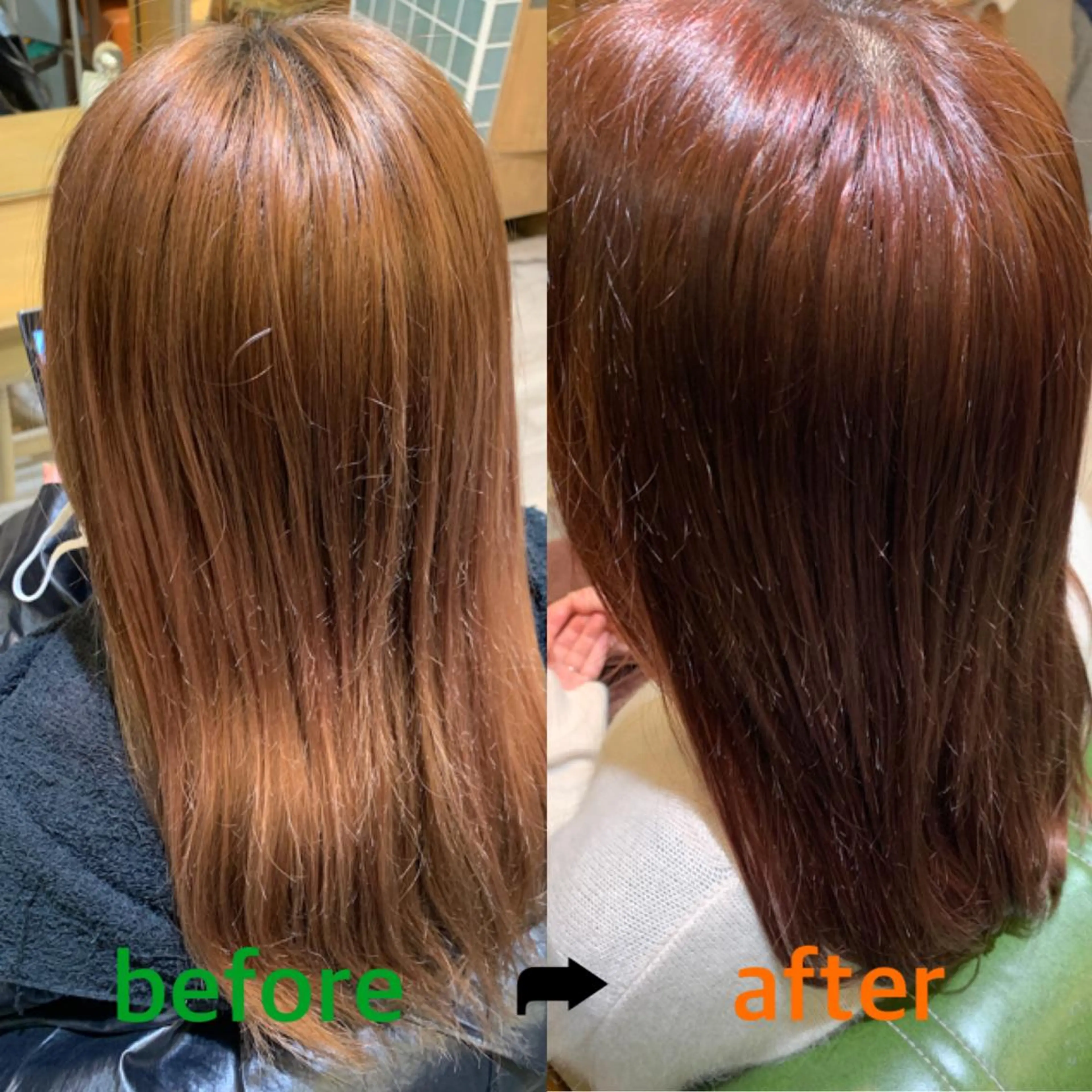 セミロング ピンクブラウン 🦋ふくい あやの🦋のヘアスタイル