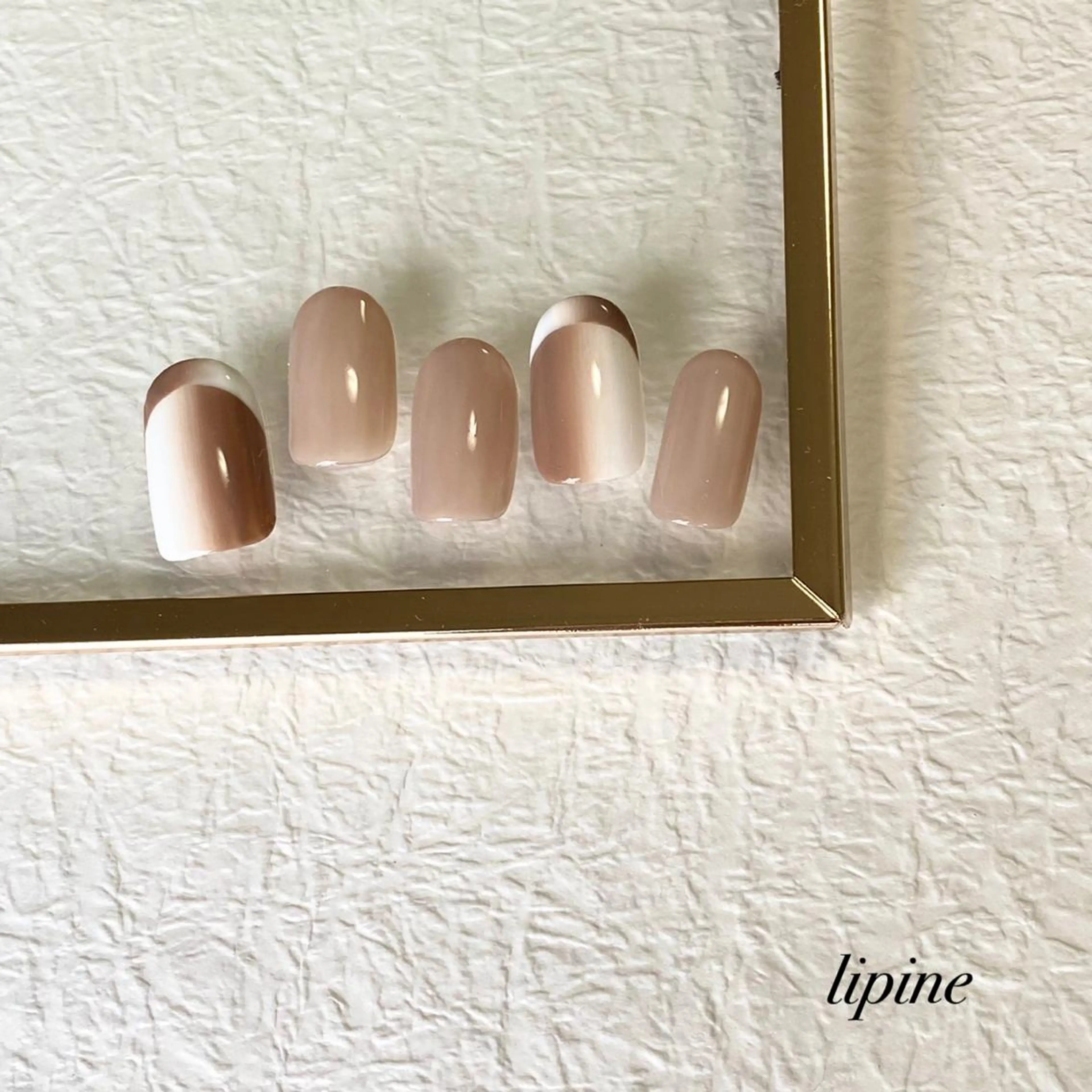 ネイル フレンチネイル オンブレフレンチ ネイルサロン lipineのネイルデザイン