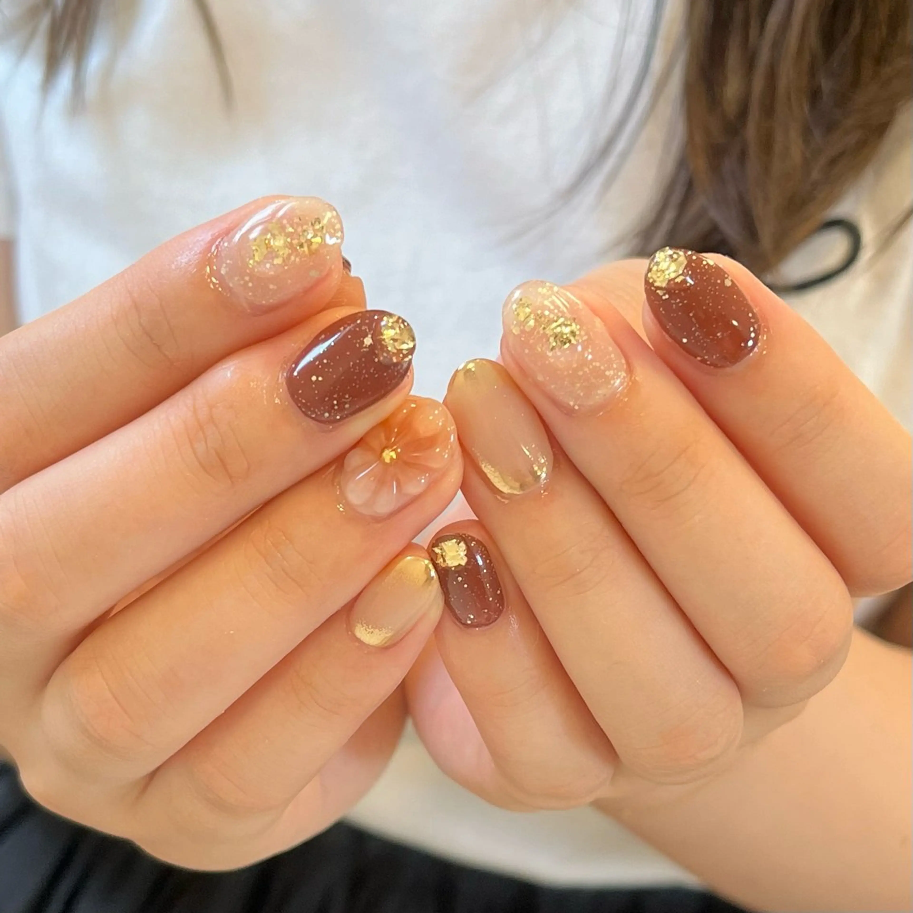 ネイル アートネイル フレンチネイル ジェルネイル グラデーション マグネットネイル CLUTCH.eyelash.阿倍野所属・CLUTCH 阿倍野 いけだのネイルデザイン