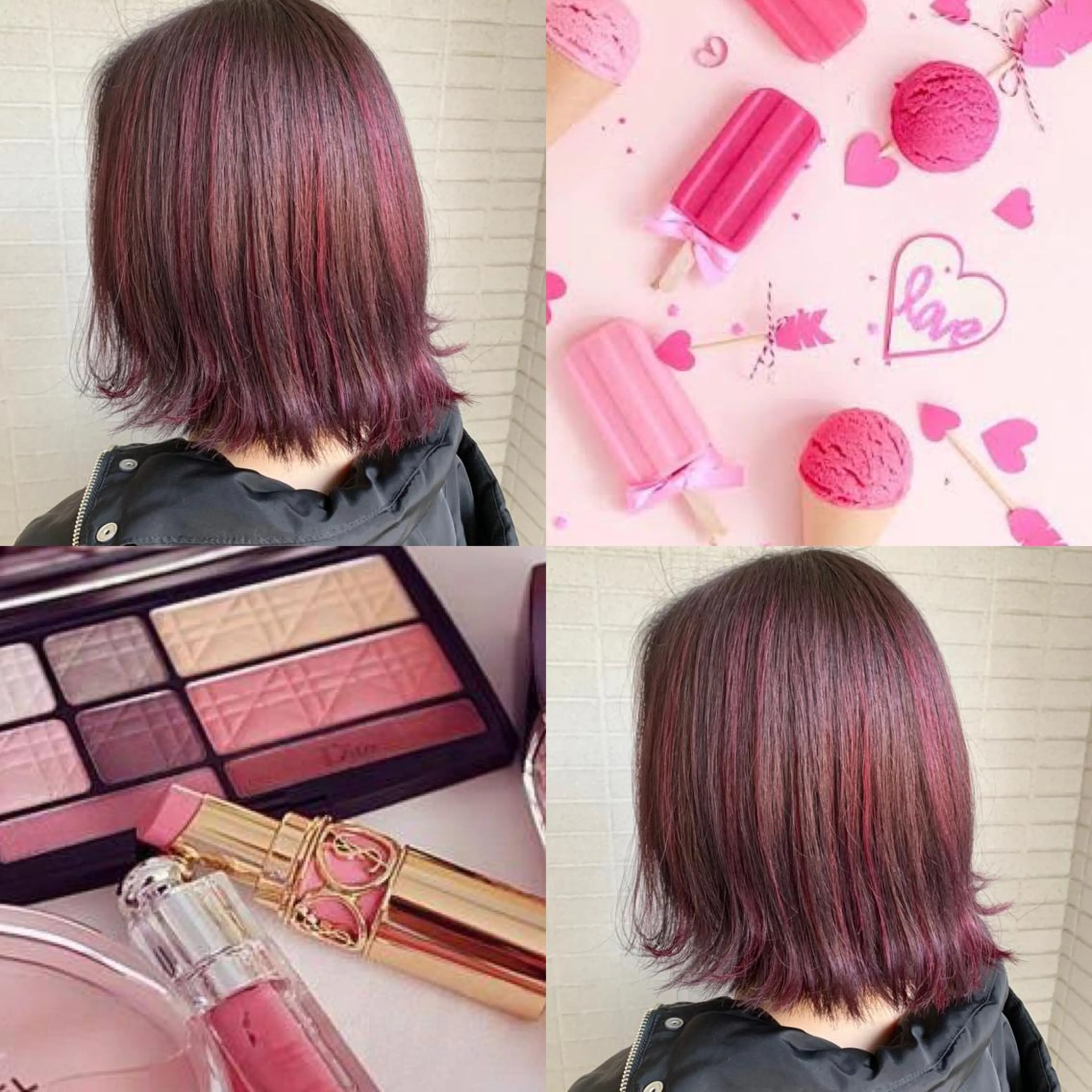 ミディアム カラー カット ヘアカラー トリートメント ヘアケア・頭皮ケア デザインカラー/中田のヘアスタイル