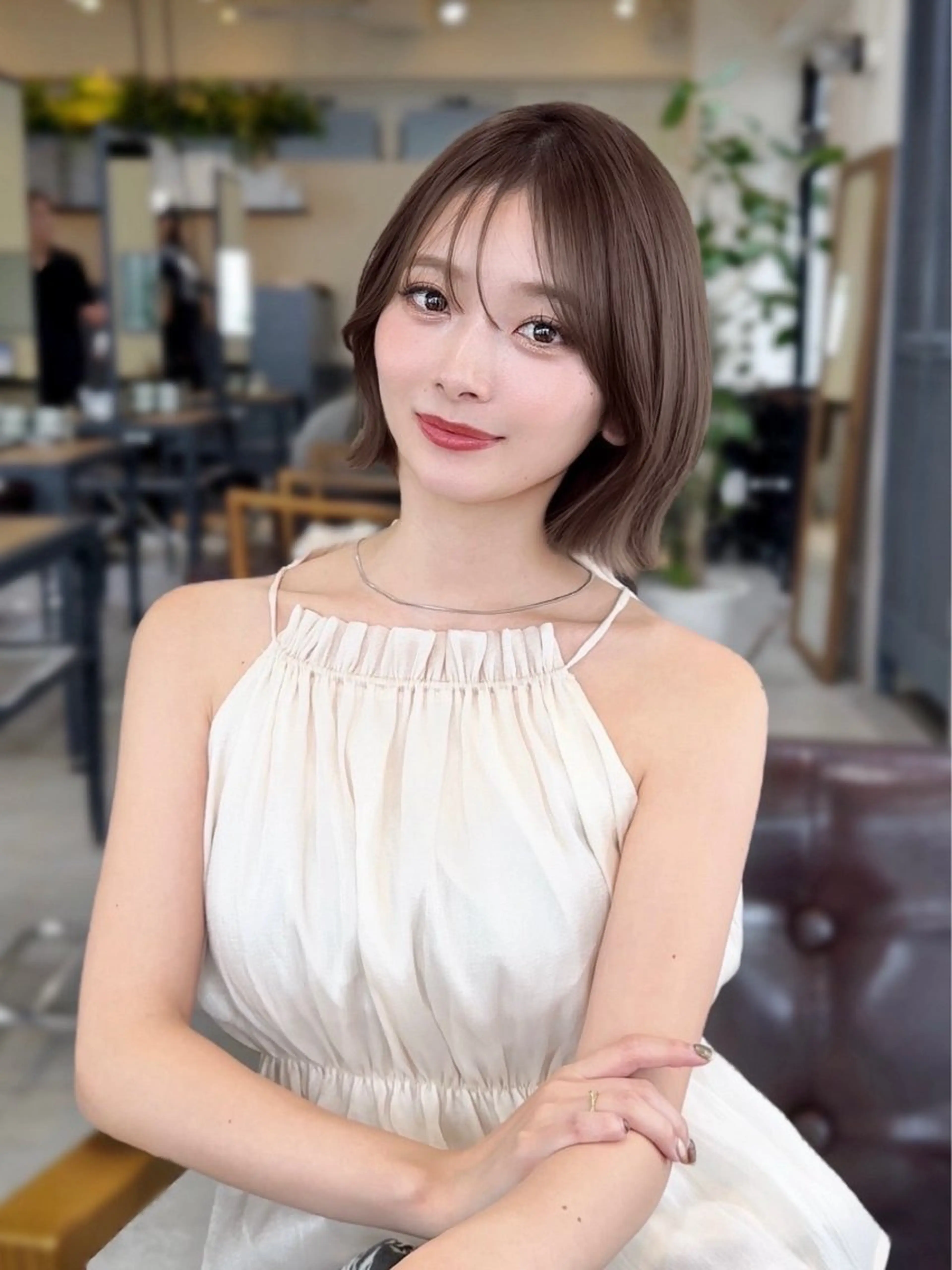 セミロング Côte所属・レイヤー/ボブカット ゆい/Côte表参道のヘアスタイル