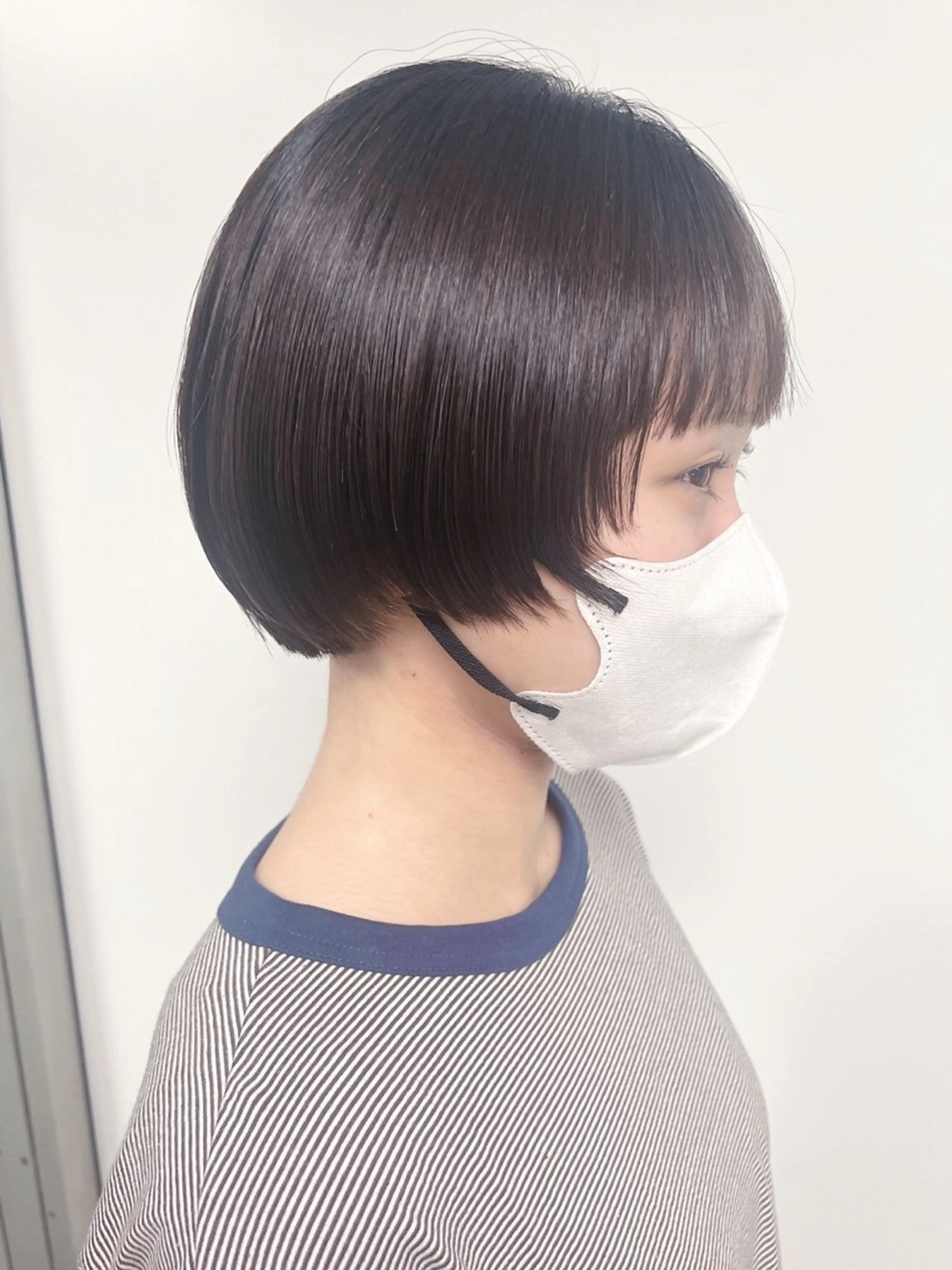 ショート 似合わせカット morio from london所属・松岡彩華 ボブ /グレージュのヘアスタイル