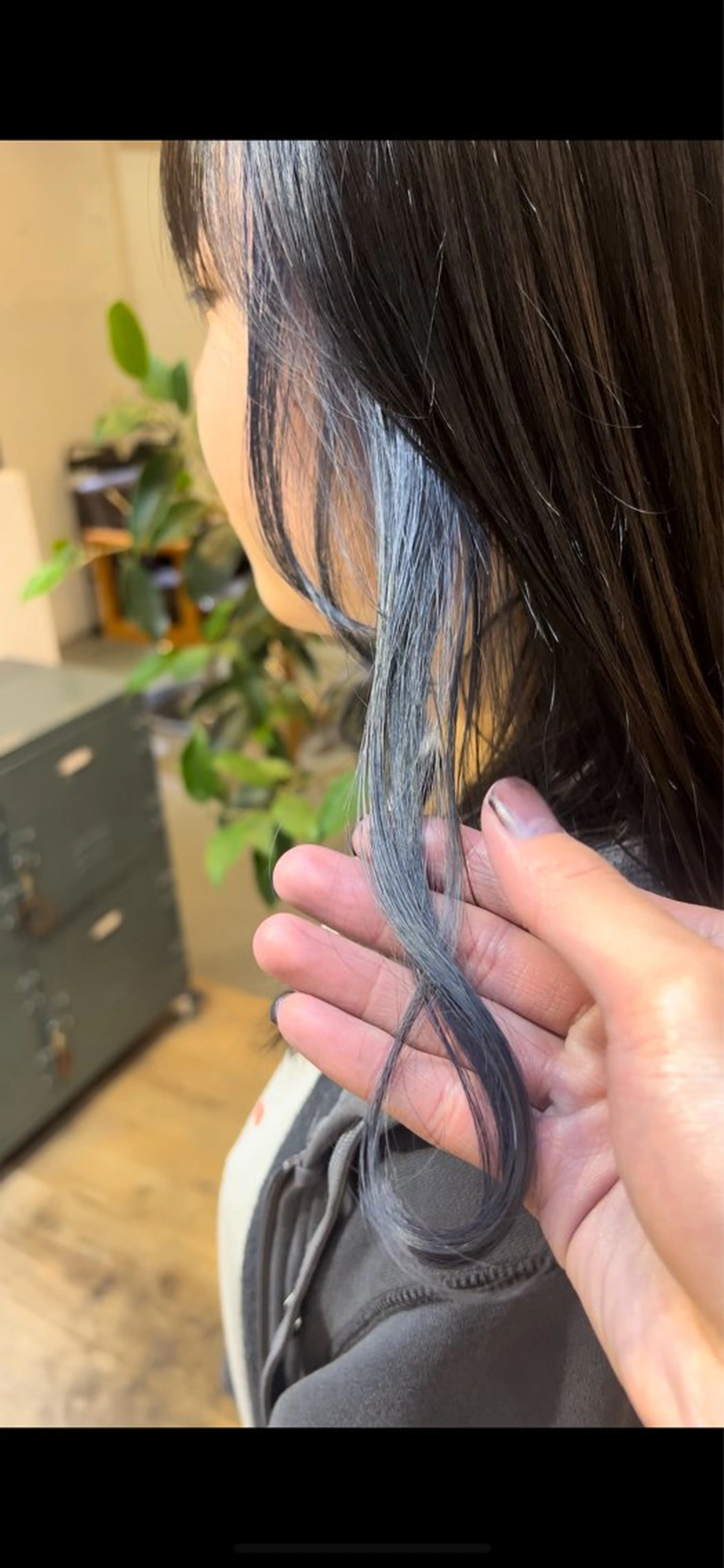 セミロング カラー ブルーカラー カット ヘアカラー トリートメント 髪質改善/艶髪カラー 関野文也のヘアスタイル