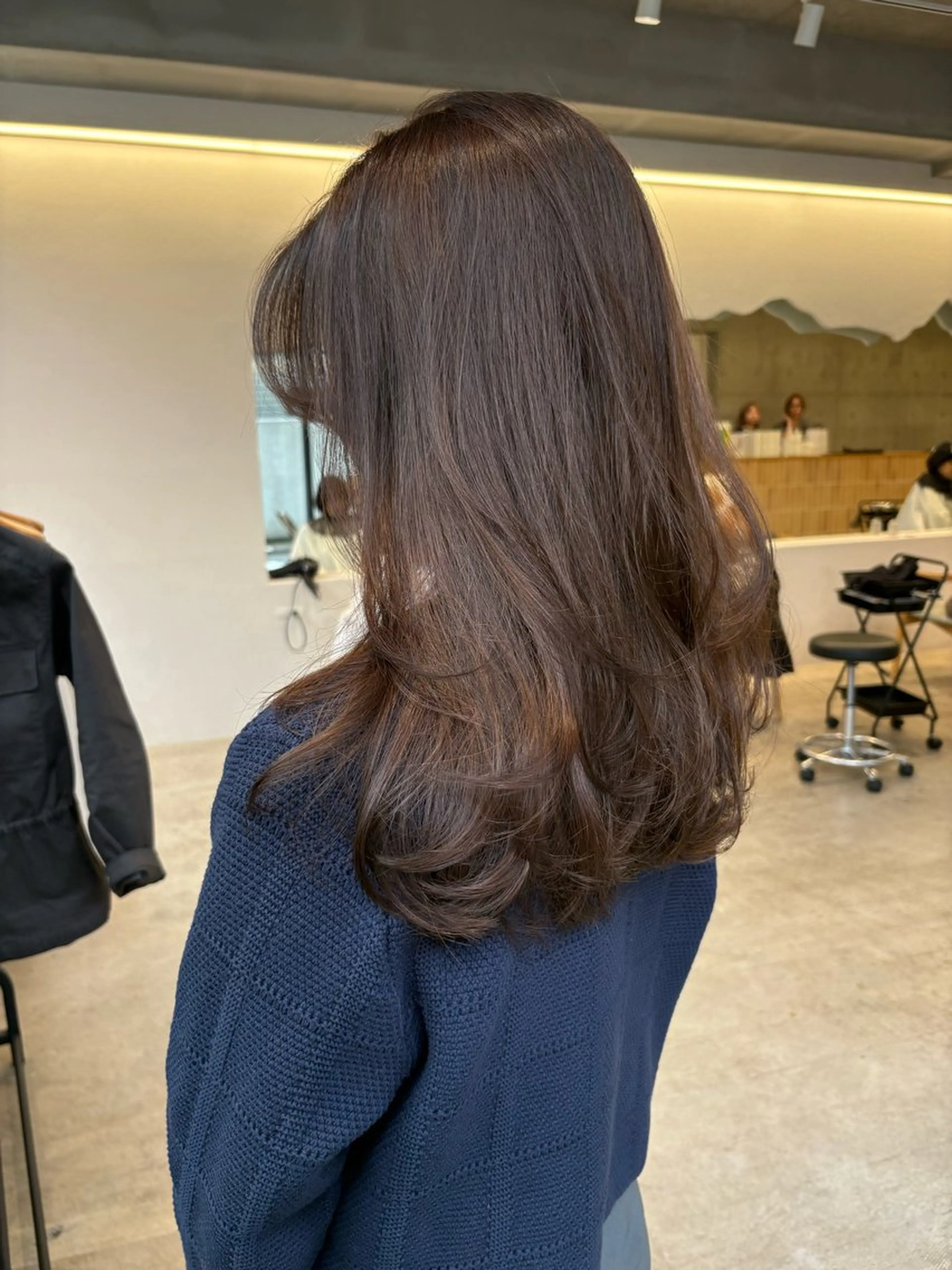 セミロング カラー カット ヘアカラー トリートメント レイヤー/柔色 /saKiのヘアスタイル