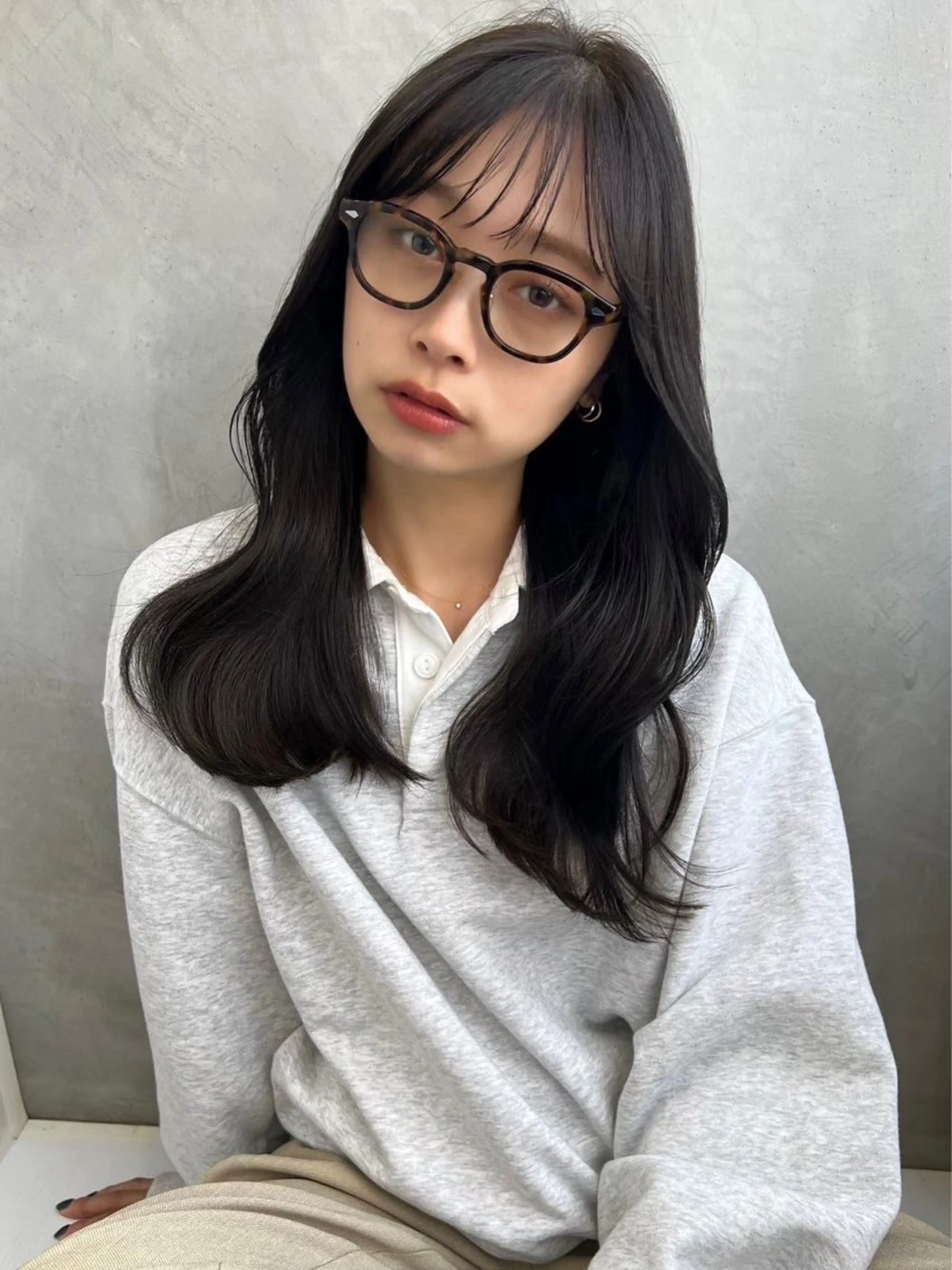 セミロング カット ヘアカラー トリートメント SOYON 岡山店所属・SOYON岡山/ 店長/NAOKIのヘアスタイル