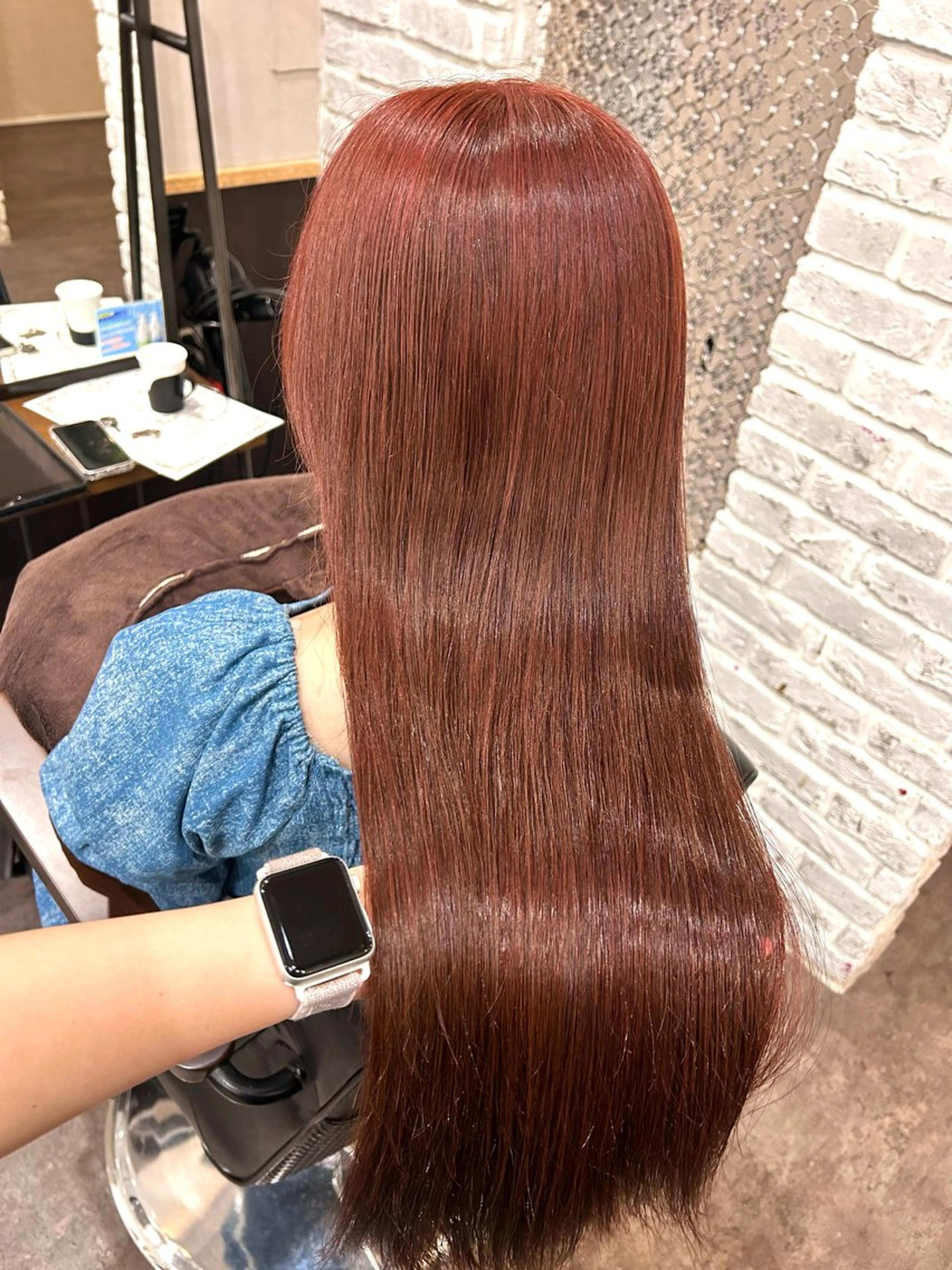 ロング カラー ヘアカラー トリートメント 🦄🩵YUNA 🩵🦄のヘアスタイル