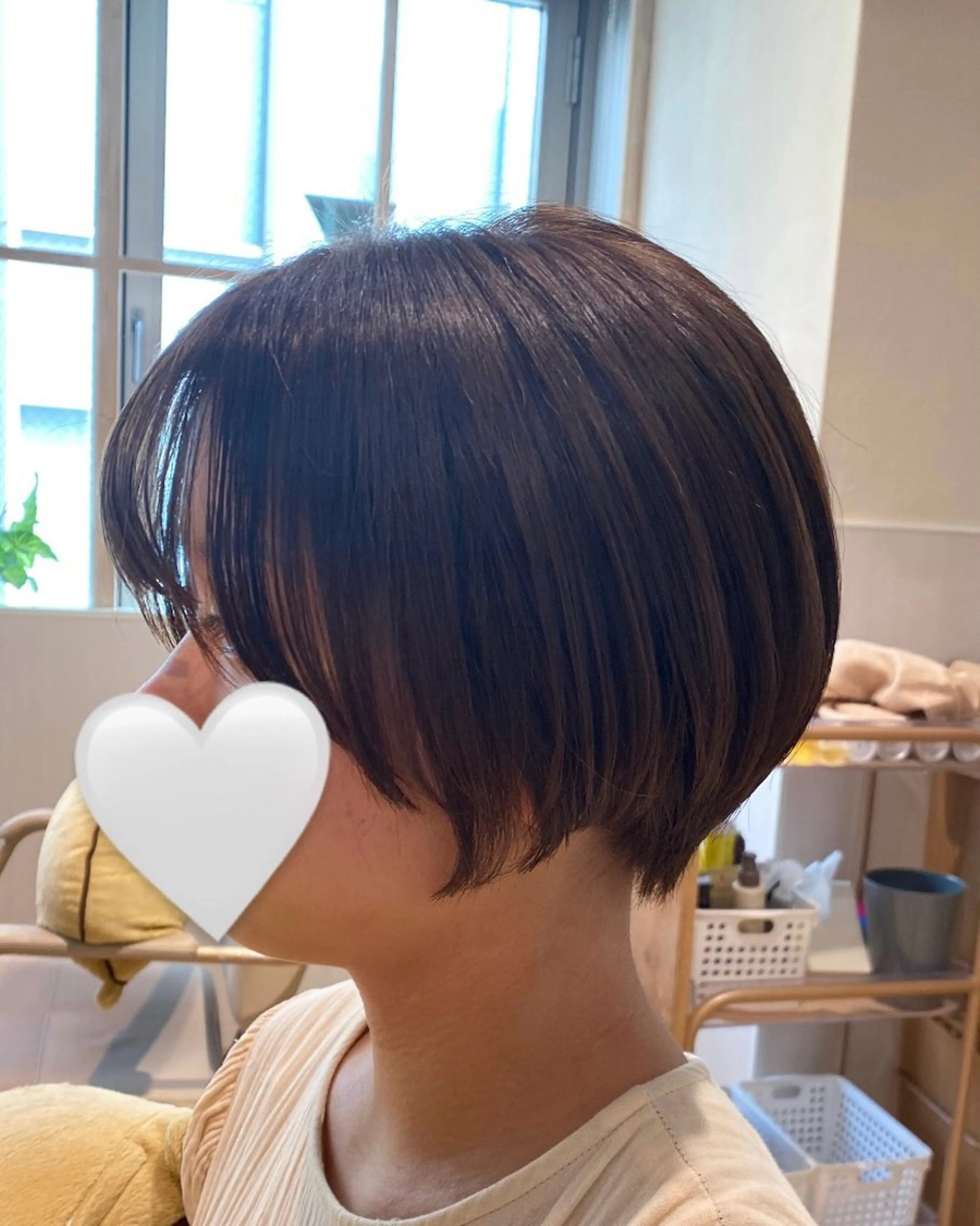 ショート 丸みショート くびれヘア ショートヘア RIHO/愛されモテ /透明感カラーのヘアスタイル