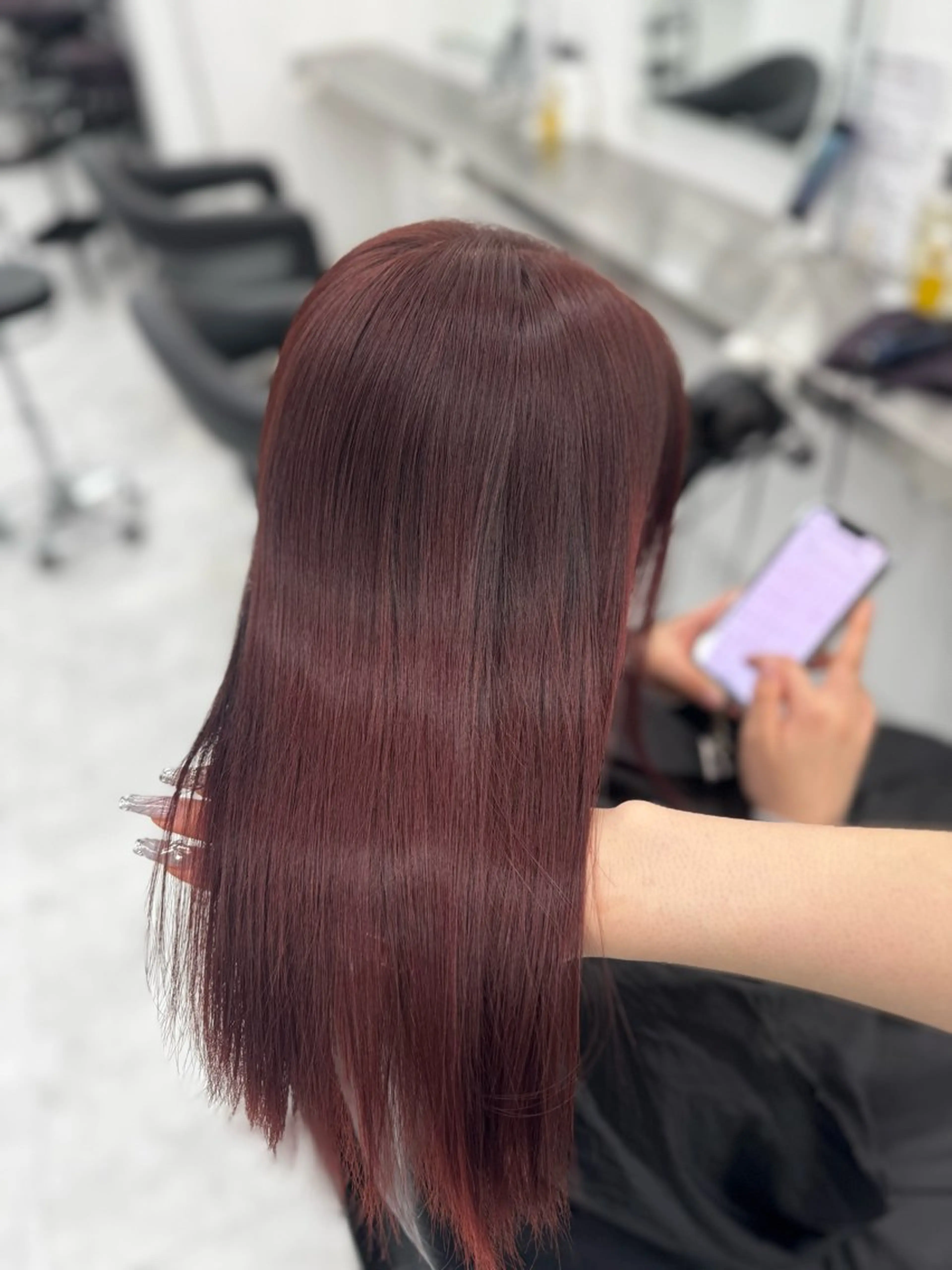 セミロング カラー カット ヘアカラー 🎀愛されgirly ヘア🫧Ayakaのヘアスタイル