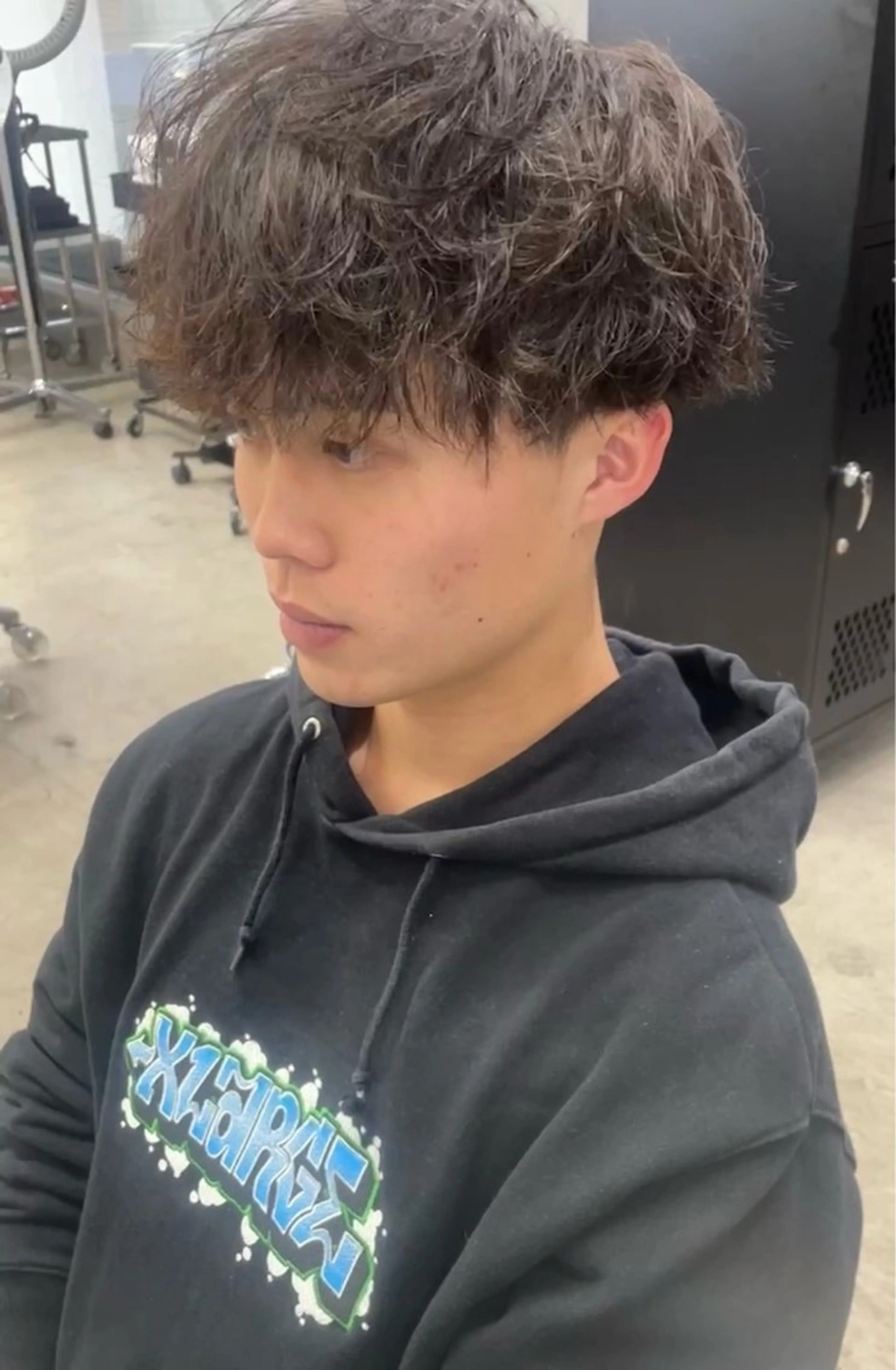 ショート パーマ メンズ カット パーマ メンズ専門サロン wokeのヘアスタイル