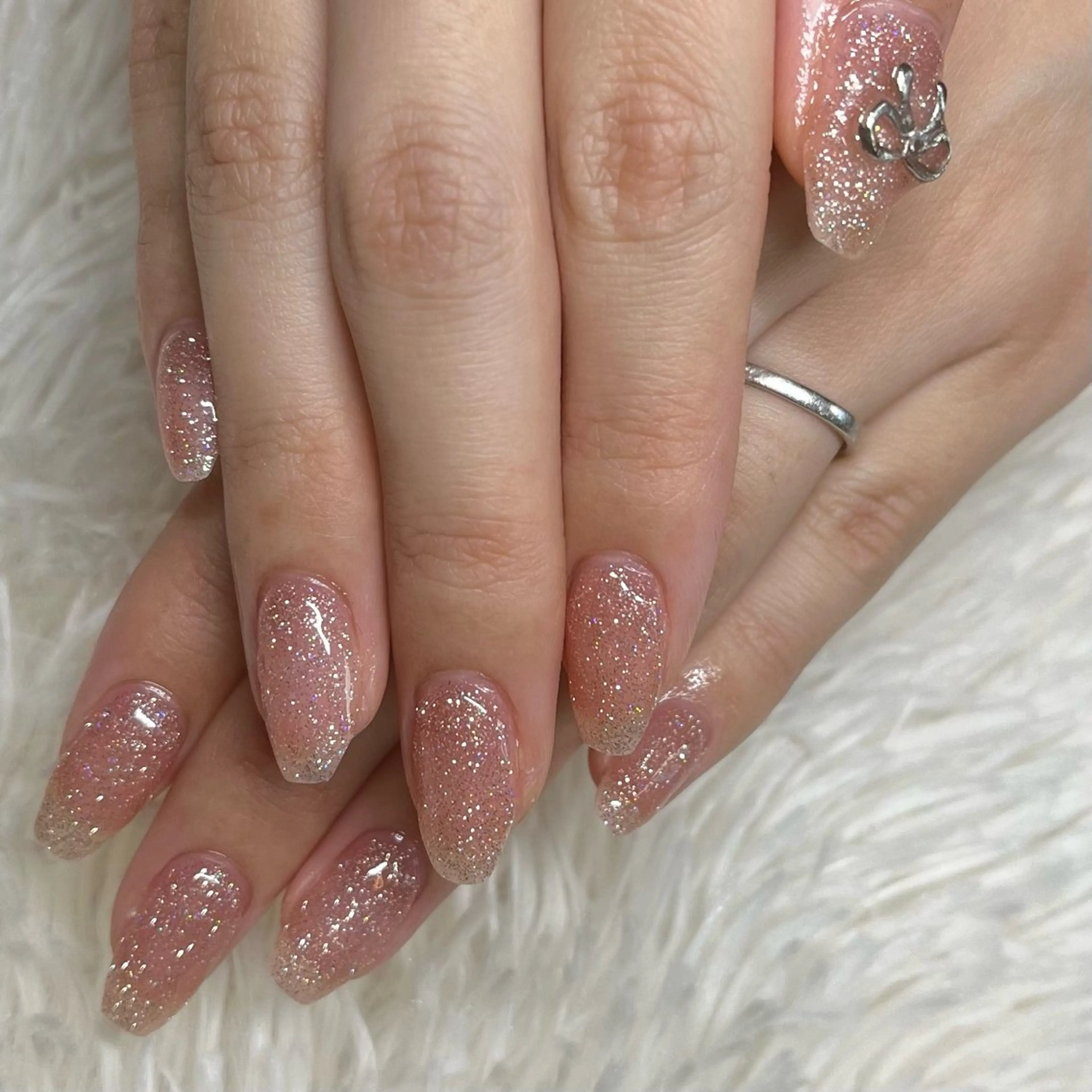 ネイル フラッシュネイル リボン S ＆luluのネイルデザイン