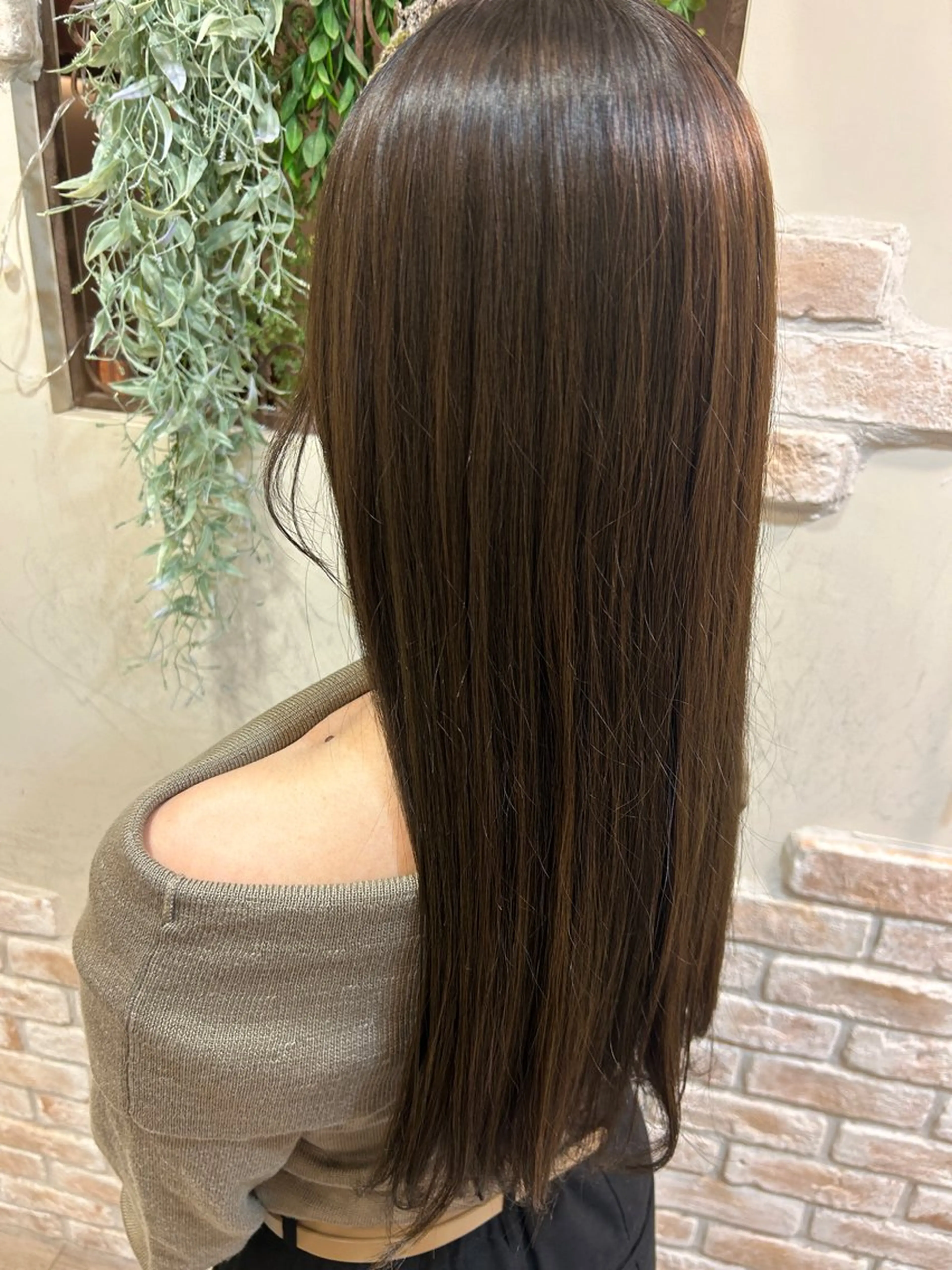 ロング ヘアカラー ブリーチなしカラー 野々花🩰のヘアスタイル