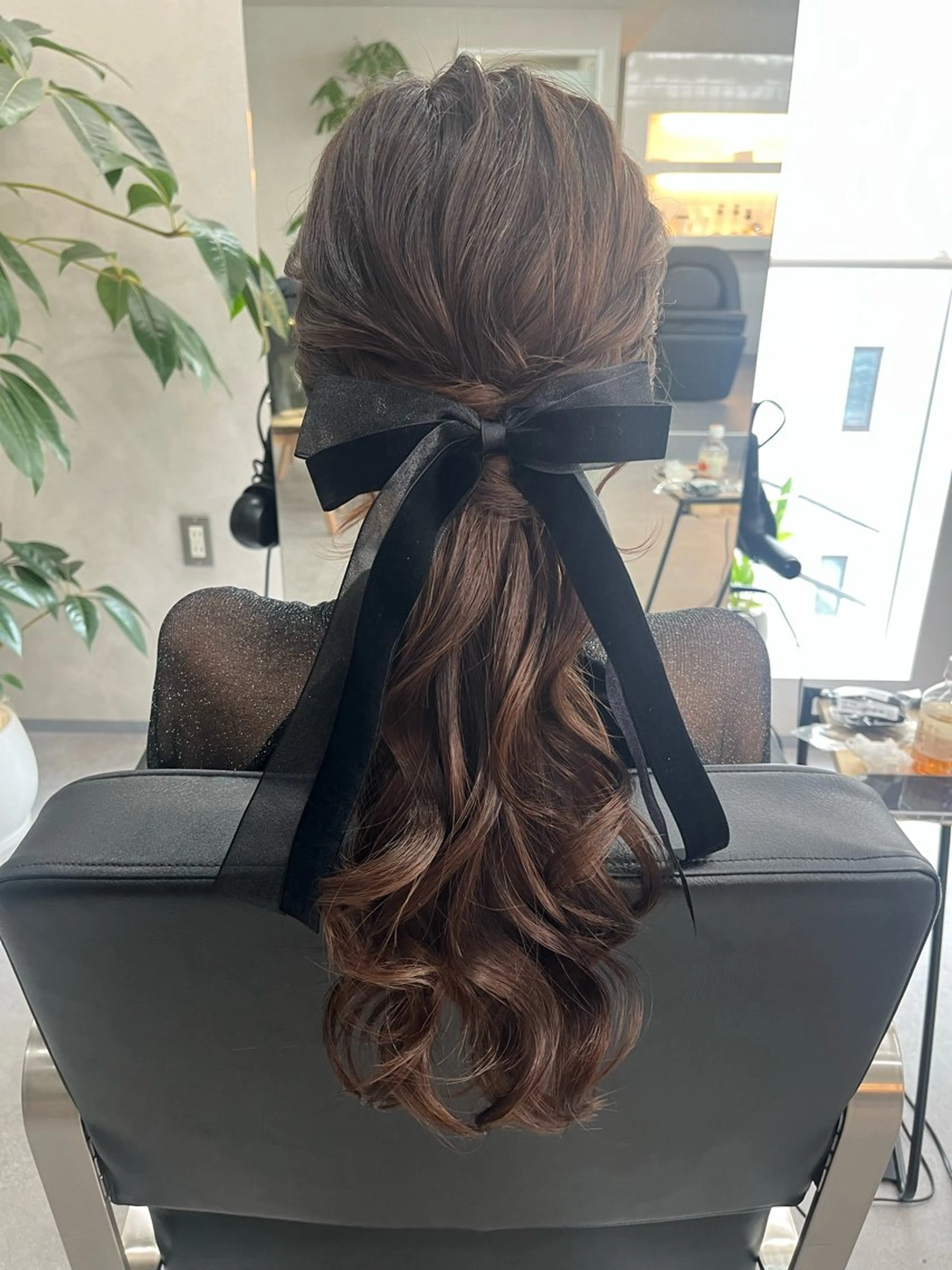 セミロング カラー ヘアアレンジ ヘアセット かわいい透明感ヘア ♡kana♡のヘアスタイル