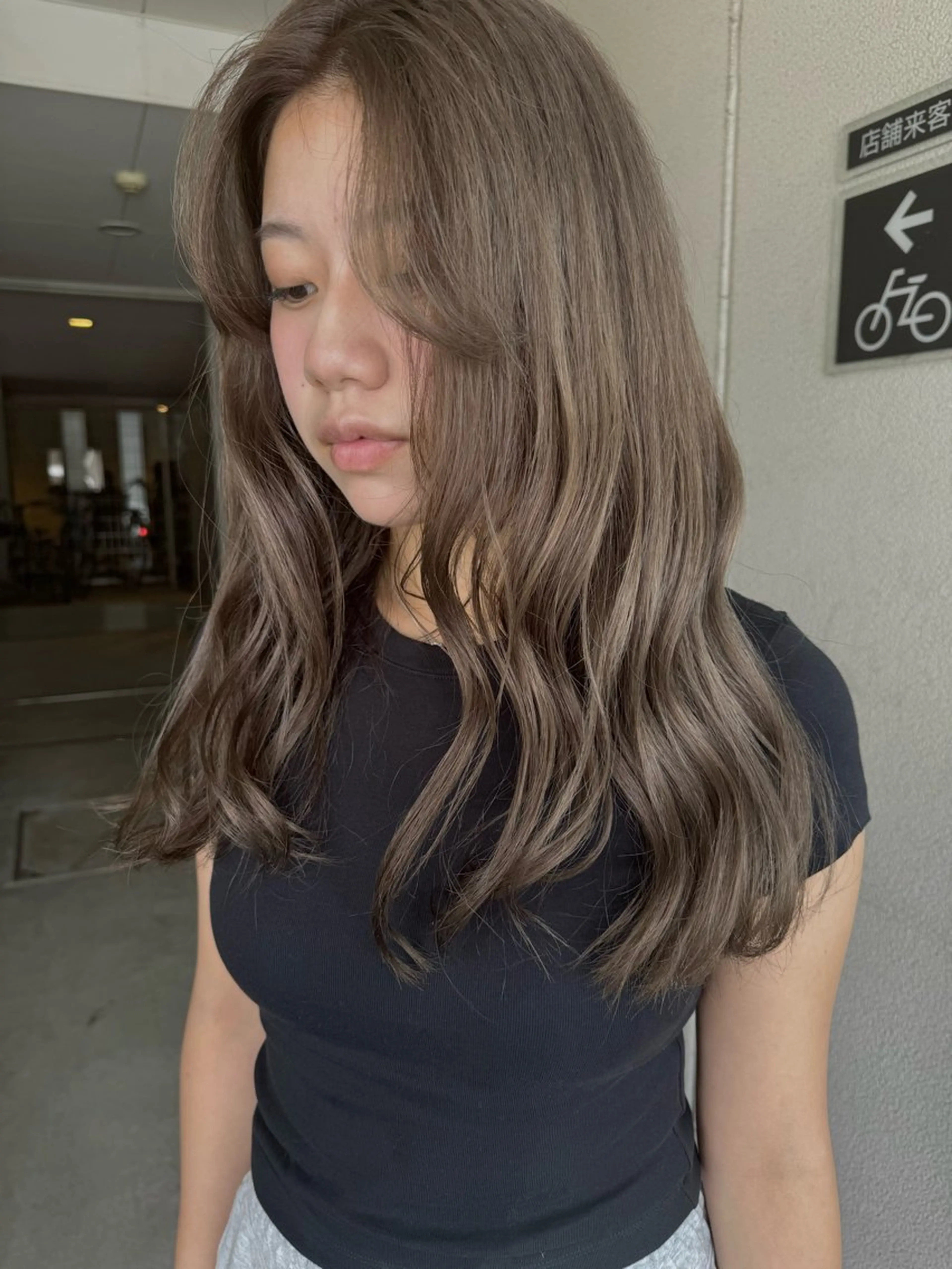 カラー ブリーチ グレージュ ヘアカラー ハイトーン★GIFT /nozomiのヘアスタイル