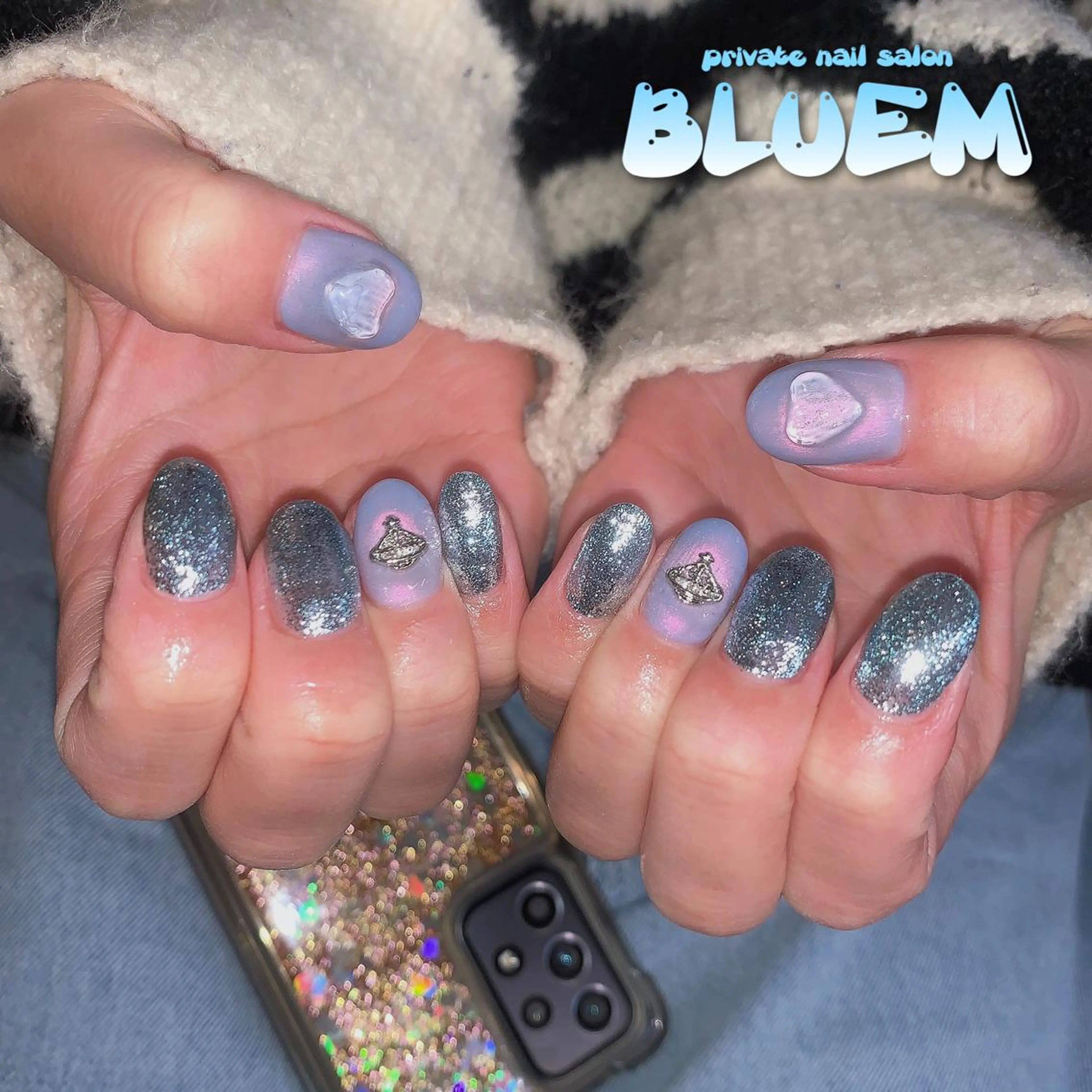 ネイル ハンドネイル BLUEM なな🐶のネイルデザイン