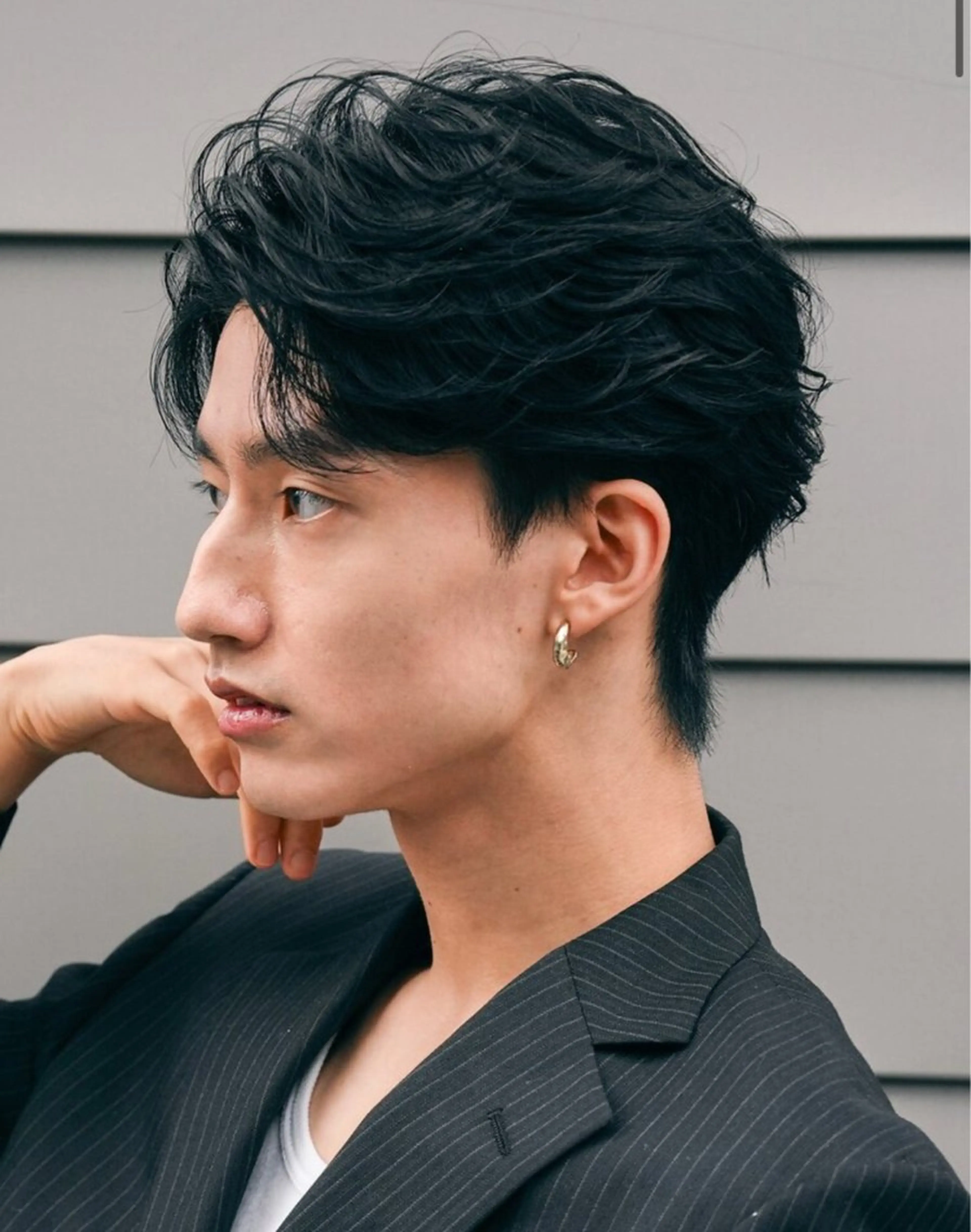 パーマ メンズ フェザーパーマ メンズパーマ カット パーマ 湯浅禅也/メンズ パーマ/メンズカラーのヘアスタイル