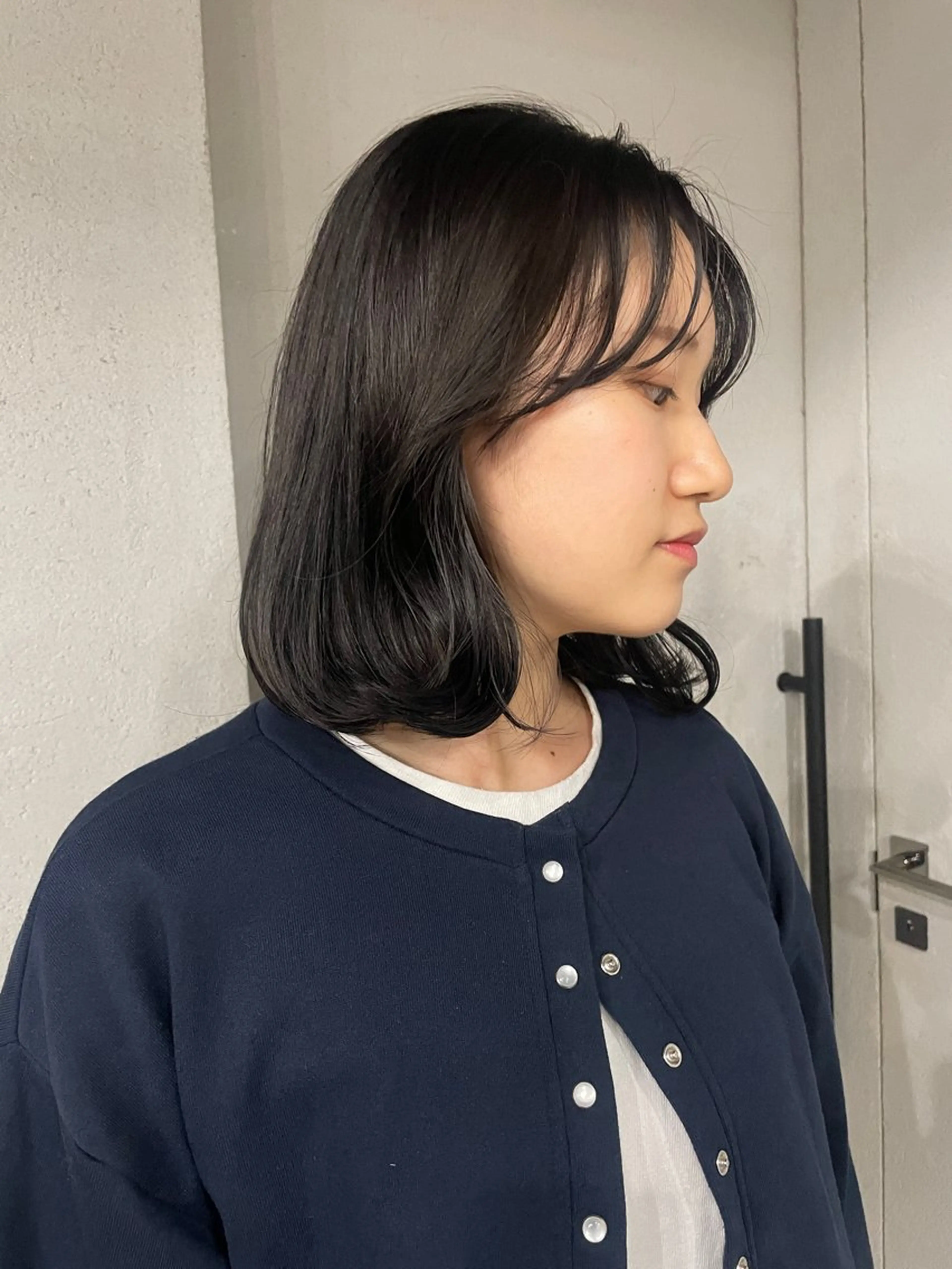 ミディアム カラー カット ヘアカラー トリートメント 表参道/髪質改善・ 透明感 colorのヘアスタイル