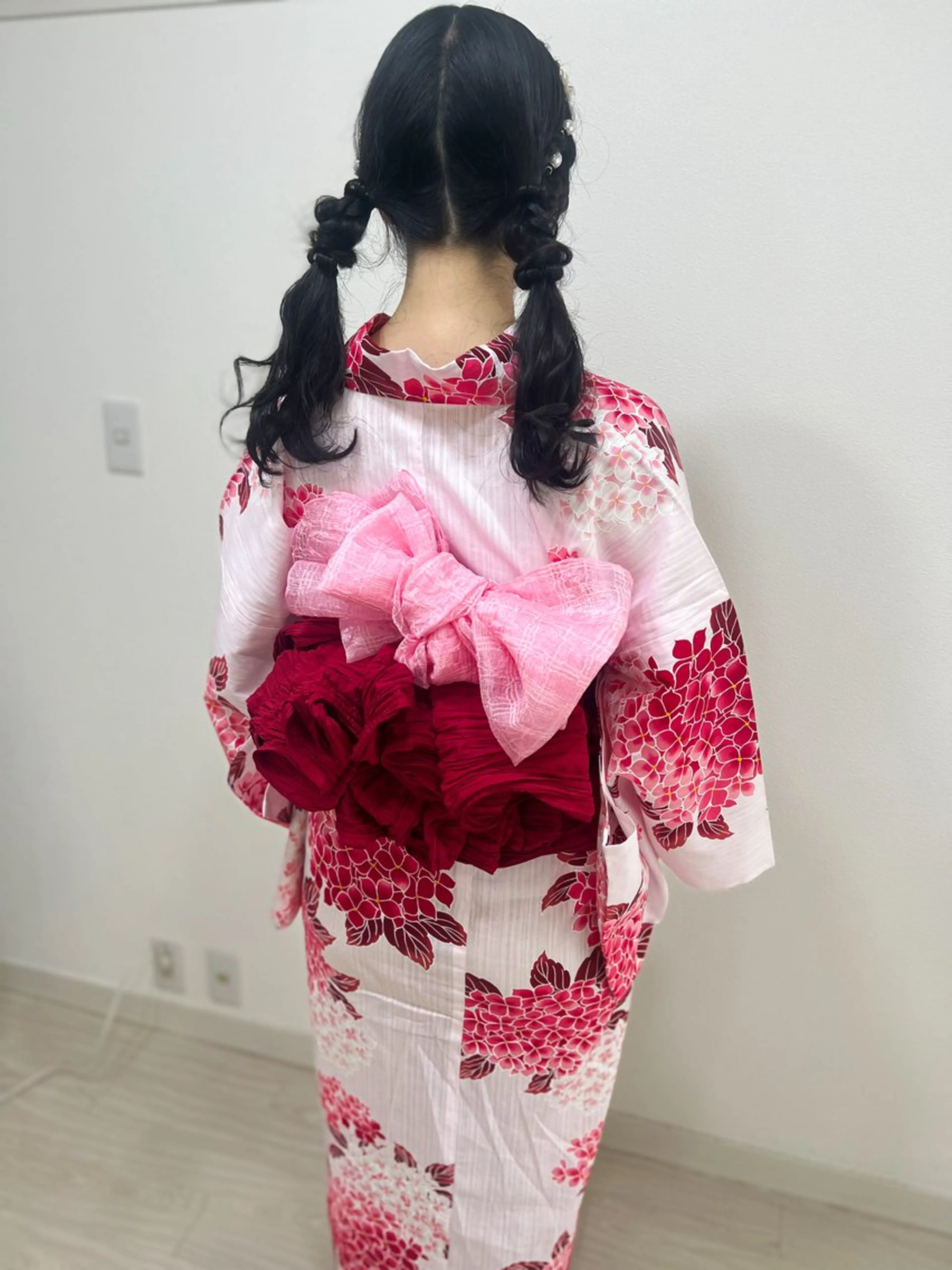 ロング 浴衣 ヘアセット ヘアメイク🎀 佐野 妃都美のヘアスタイル