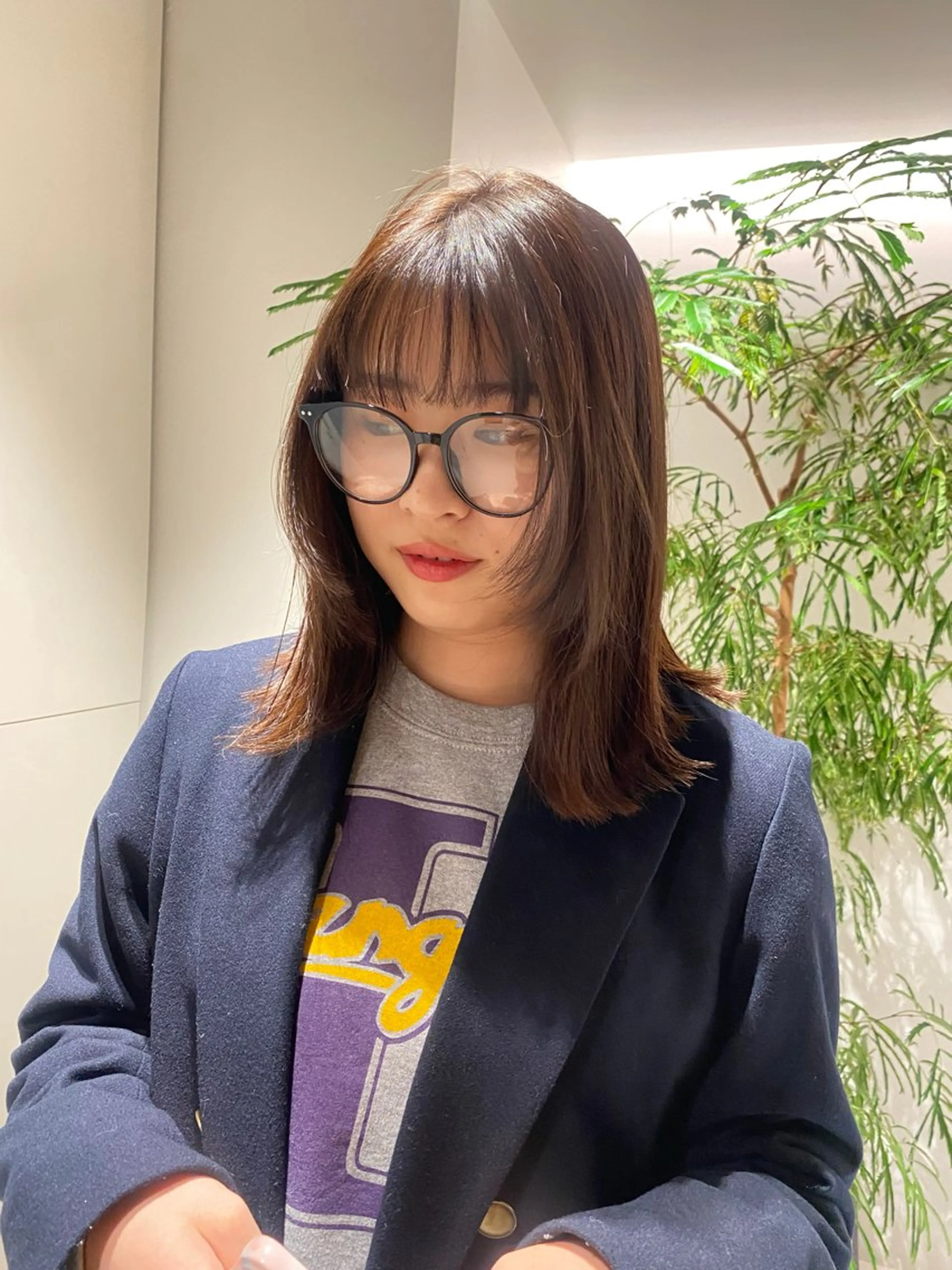 ミディアム レイヤーカット ooit所属・田崎 文香のヘアスタイル