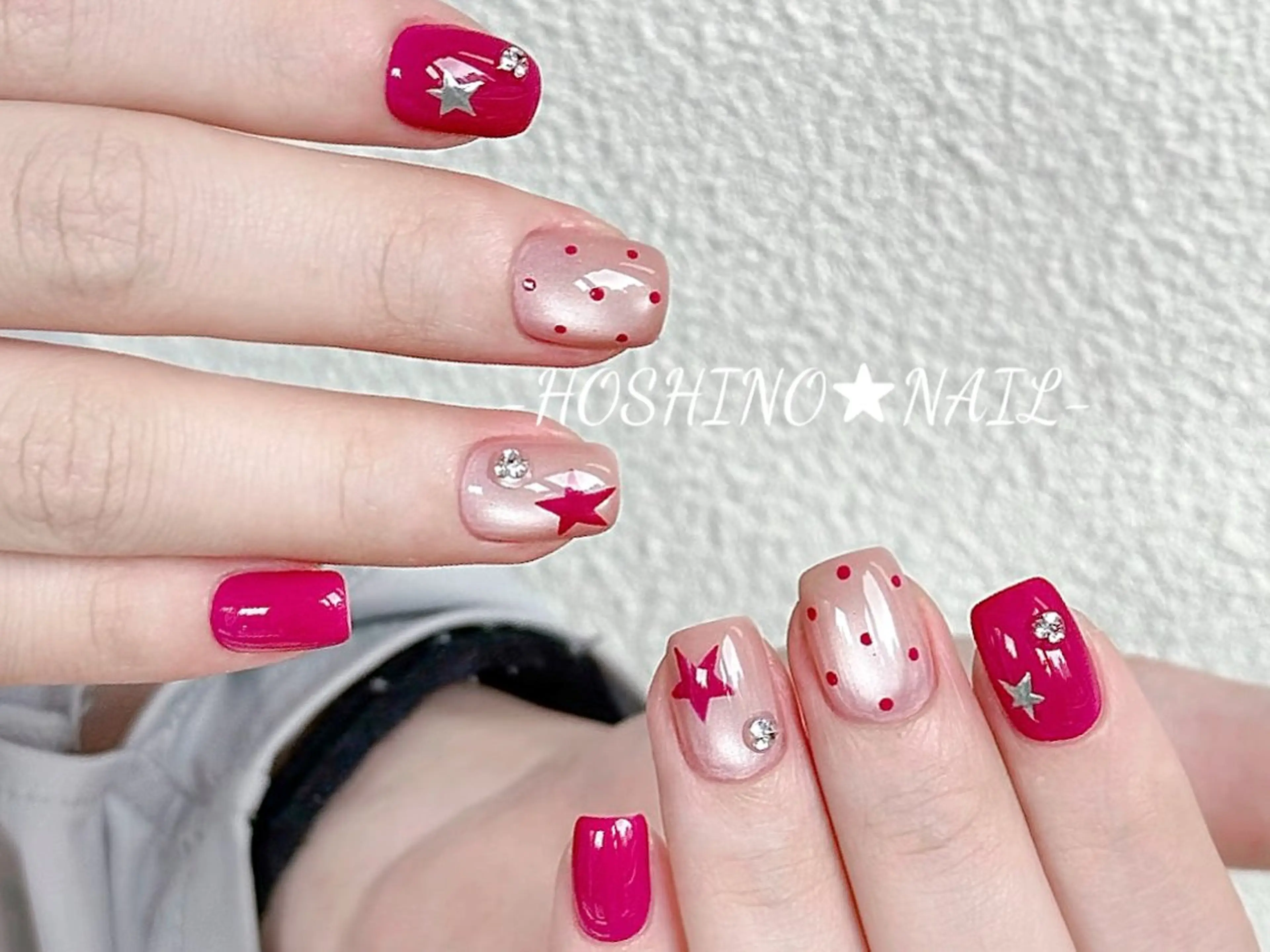 ネイル オーロラネイル チークネイル ドット フットネイル フレンチネイル ハンドネイル ★HOSHINO NAIL★新宿店のネイルデザイン