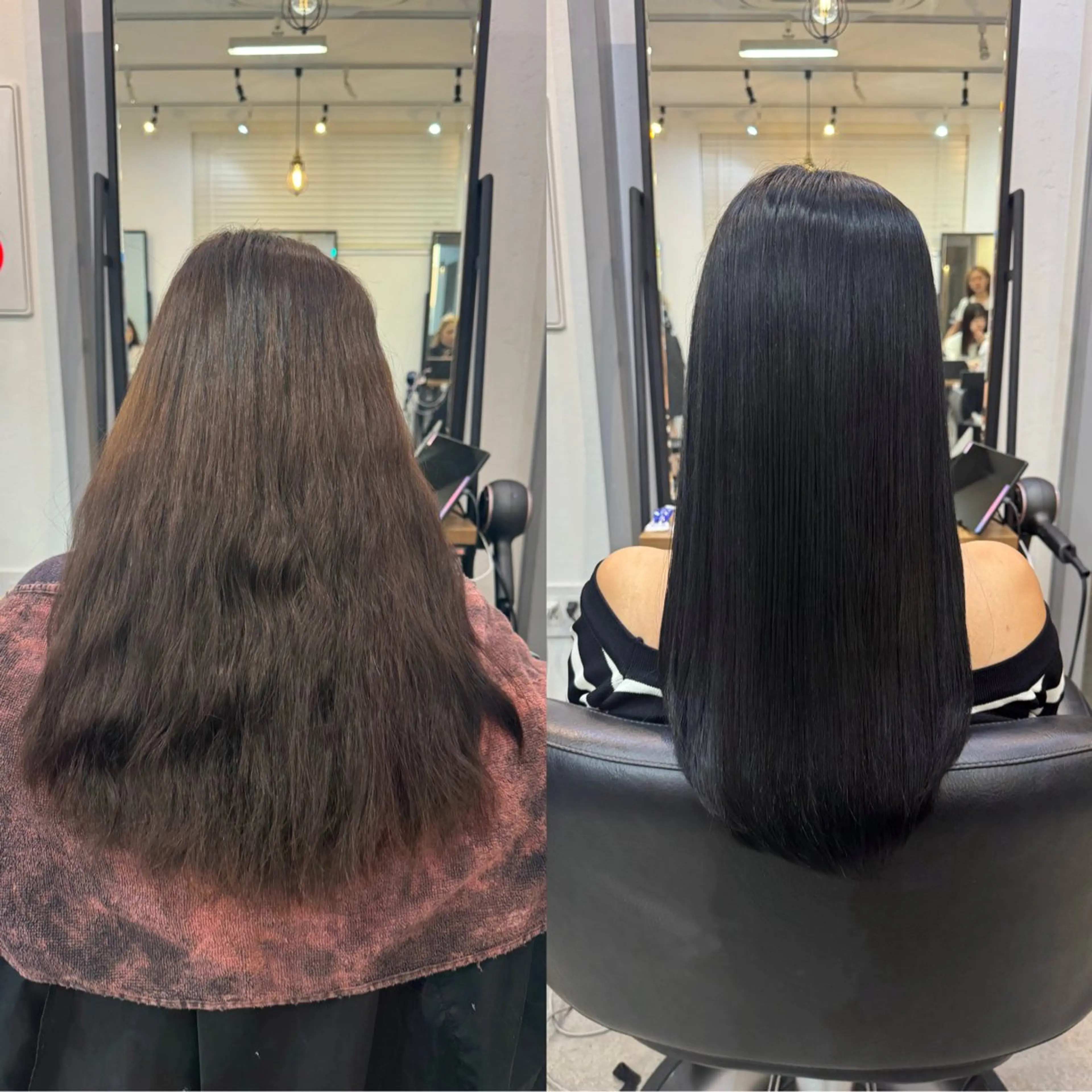 セミロング カラー 髙橋 李里亜のヘアスタイル