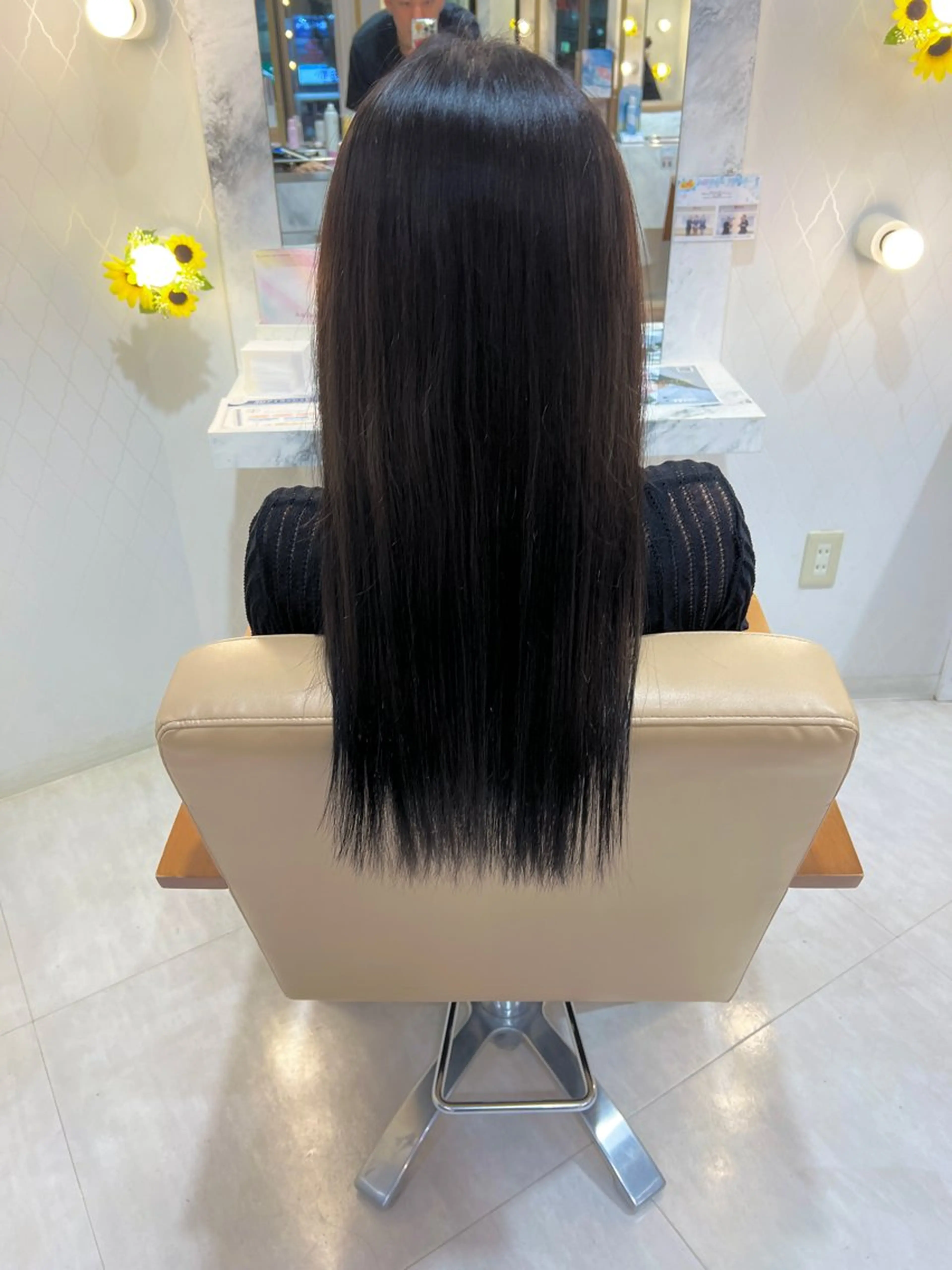 ロング カラー ベージュカラー ダブルカラー オリーブベージュ 髪質改善 縮毛矯正 ヘアカラー Yuu/髪質改善 デザインカラーのヘアスタイル
