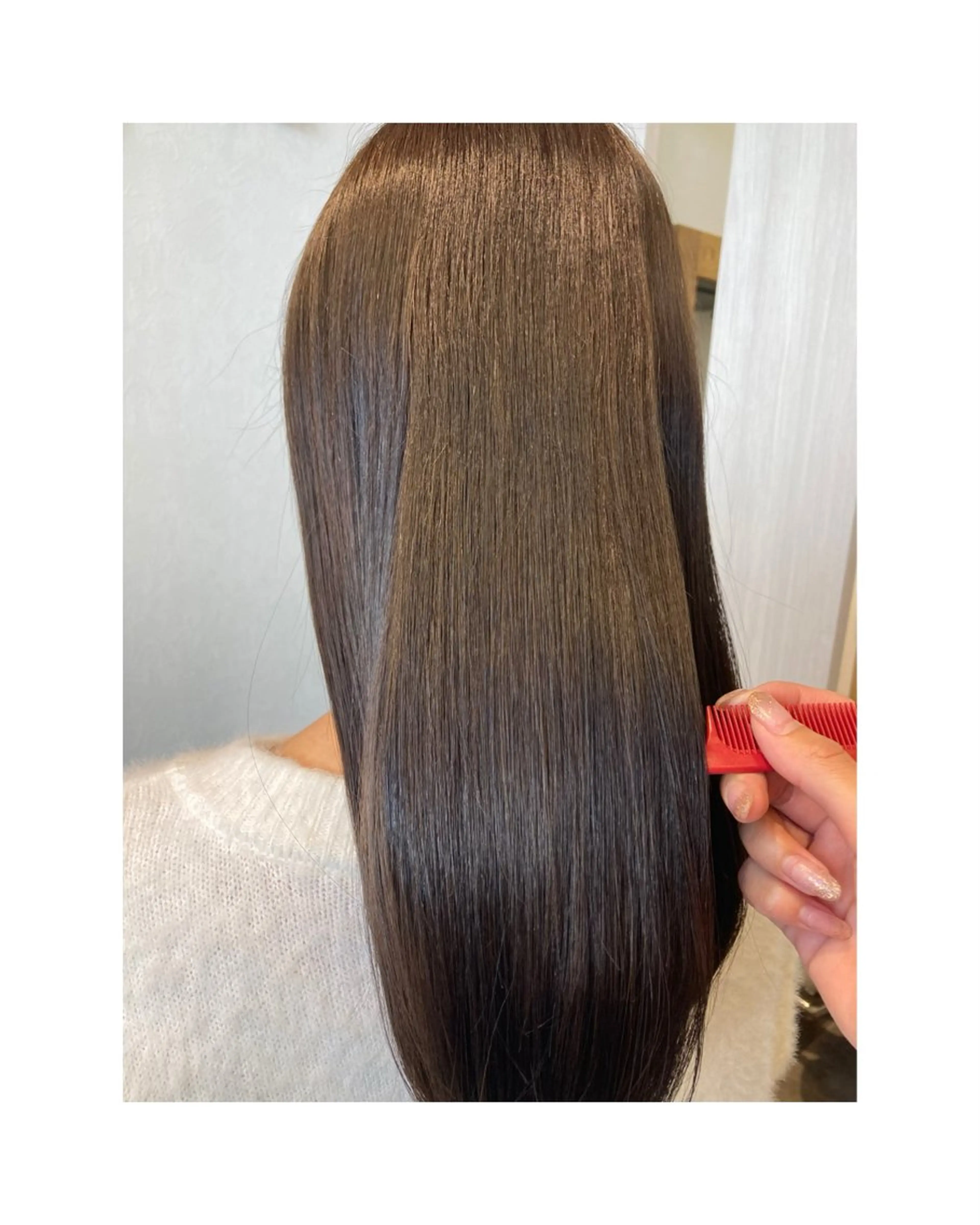 ロング カラー ベージュカラー 透明感カラー グレージュ hair studio Zen〜kalon所属・Jura／ボブ ／ブリーチなしカラーのヘアスタイル