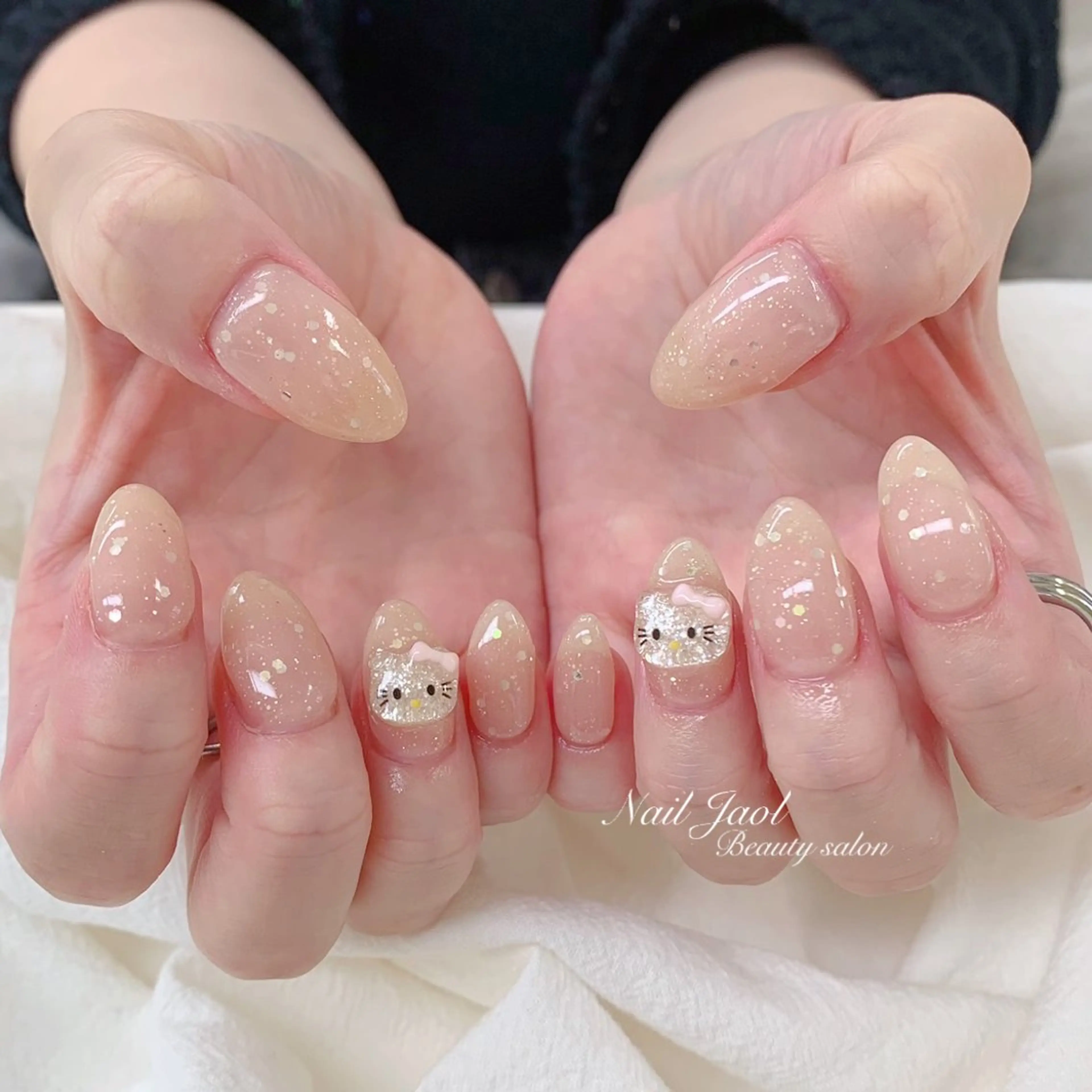 ミディアム 韓国風ヘア ハンドネイル nail jaol池袋店所属・ネイルJaol 池袋のネイルデザイン