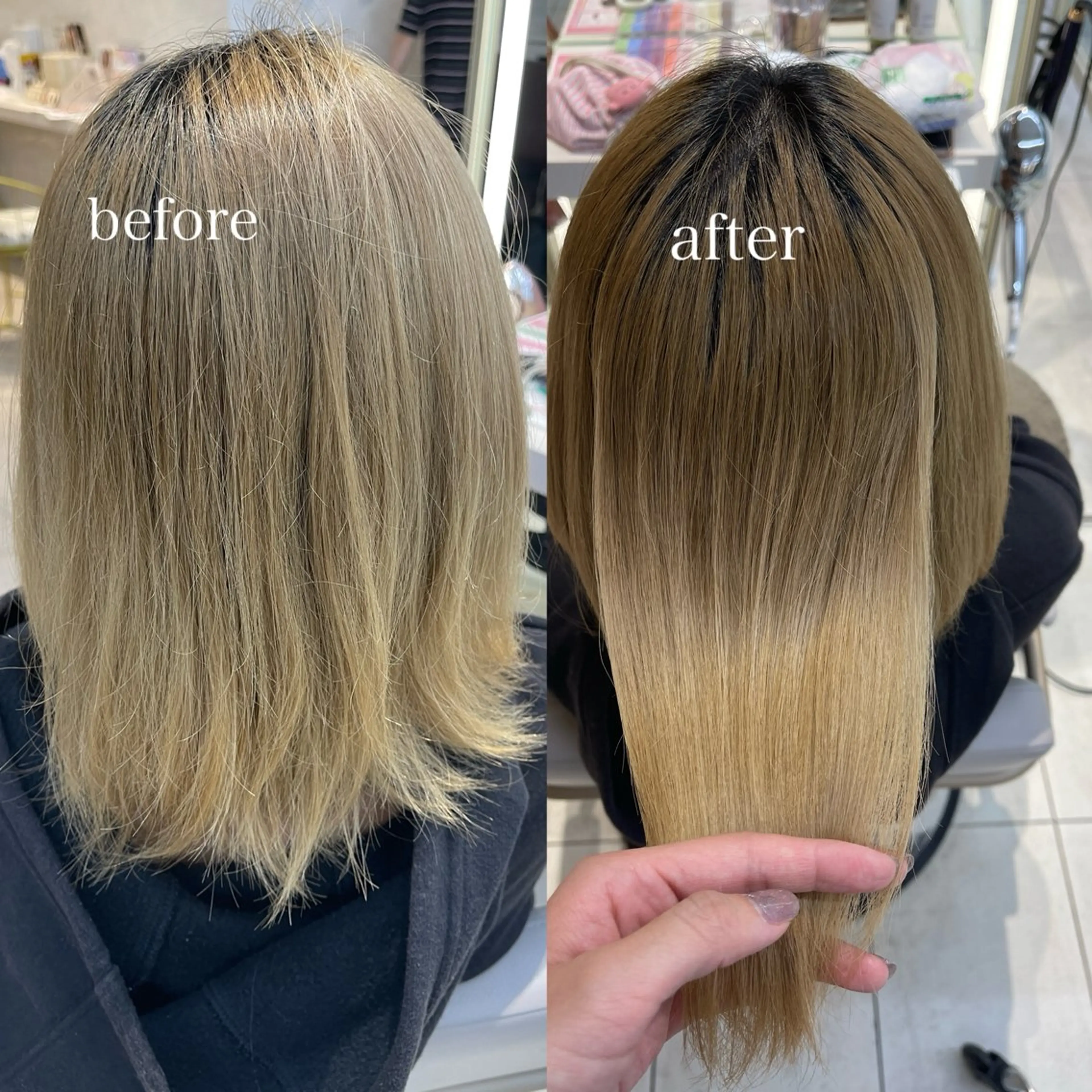 ショート トリートメント Hina🤎ベージュ 、グレージュ🤎のヘアスタイル