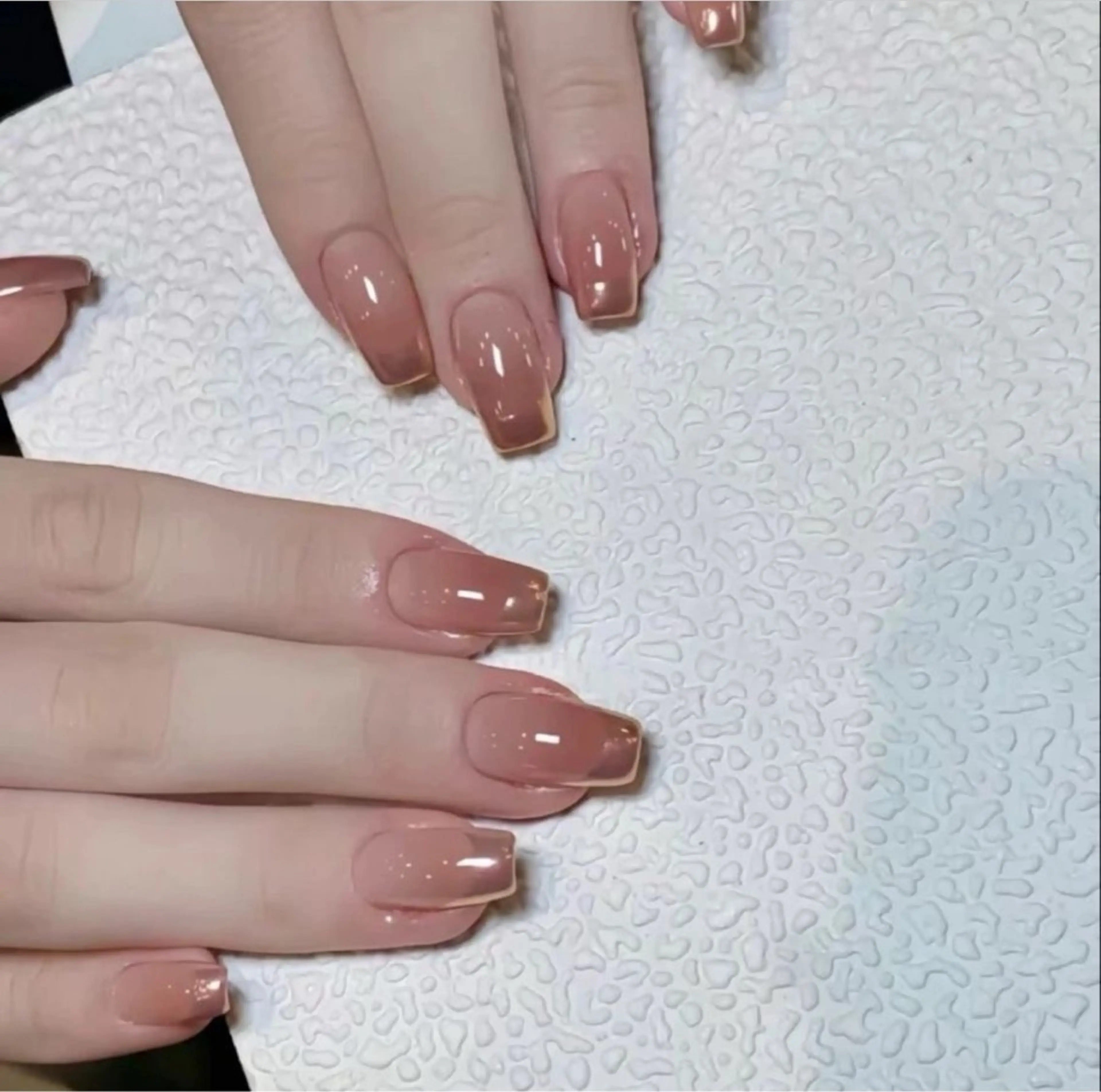 ネイル アニマル柄 オーロラネイル チークネイル フラッシュネイル ジェルネイル ハンドネイル Lyna Nail のネイルデザイン