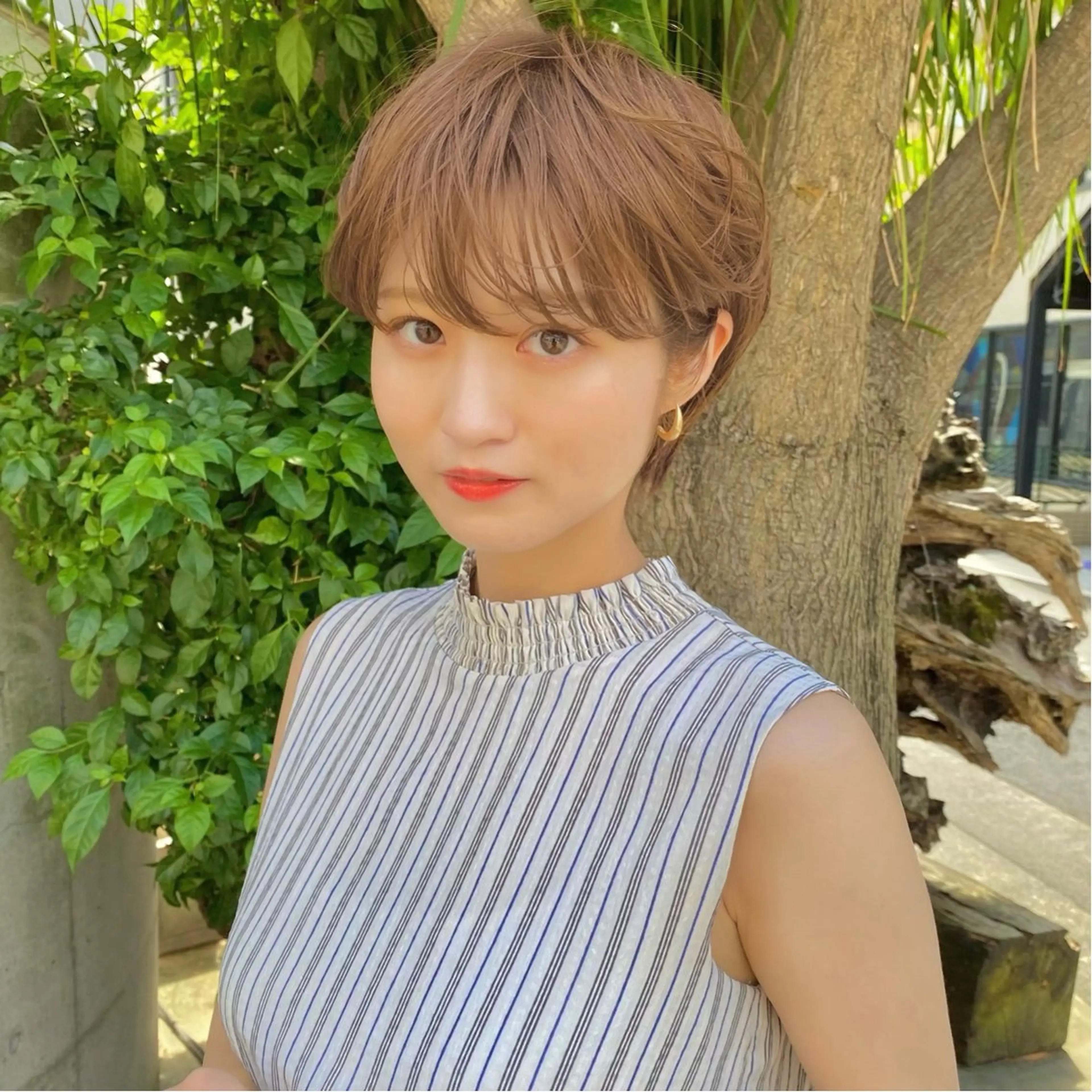 ショート パーマ ショートヘア ニュアンスパーマ カット パーマ ボブ/縮毛矯正/ レイヤー/塚田のヘアスタイル