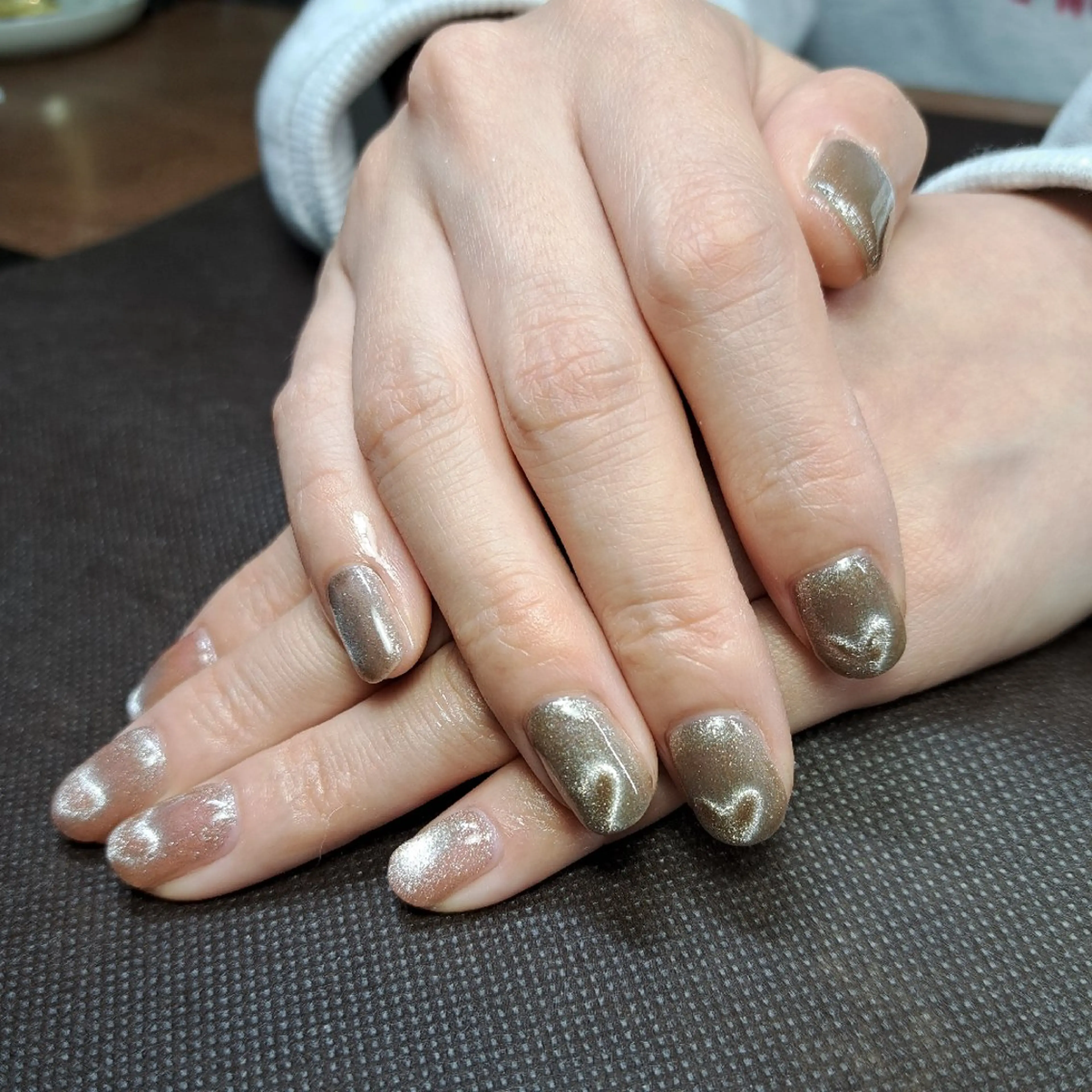 ネイル ハート マグネットネイル HAYASHI  Nのネイルデザイン