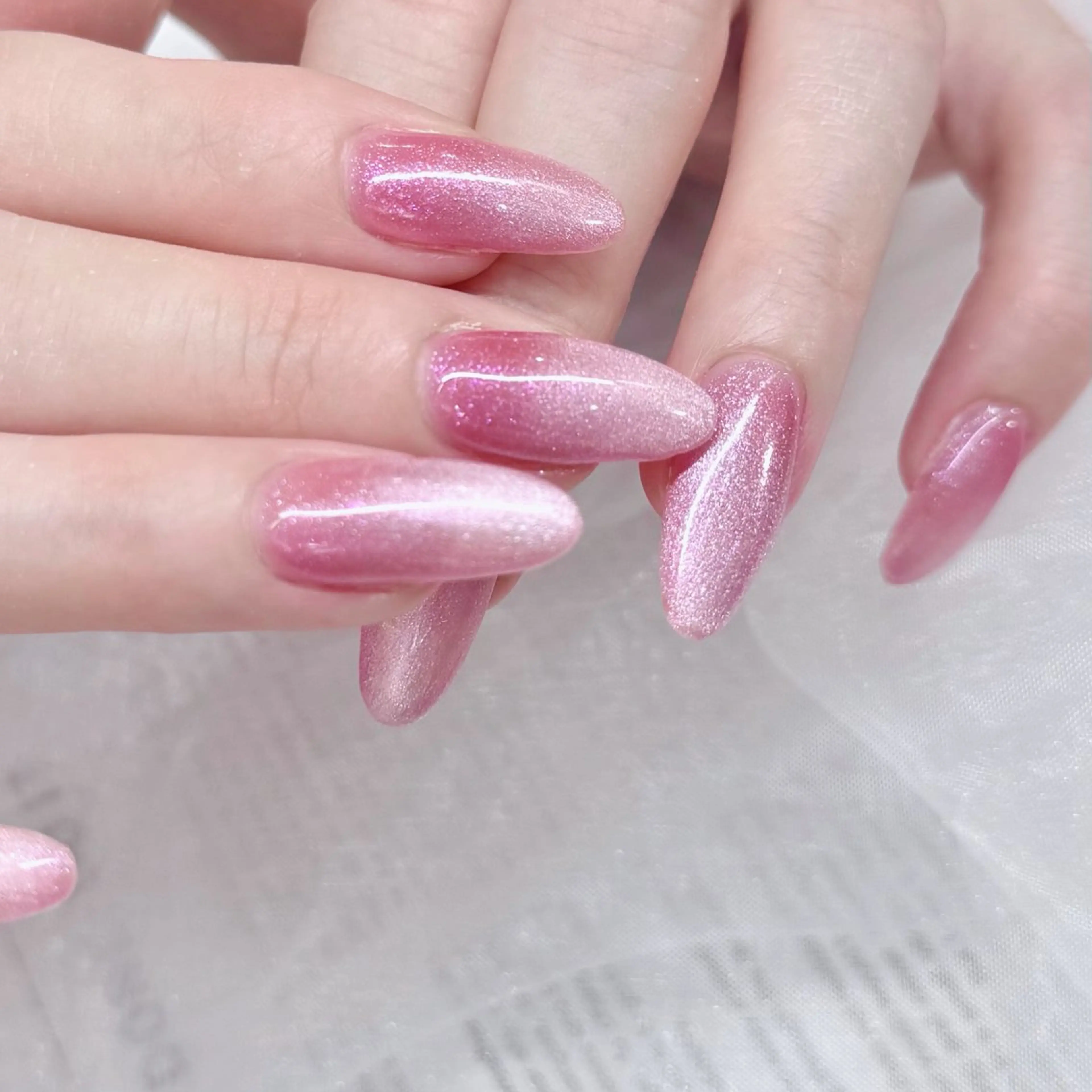 【口コミ必須】オフなし🫧長さ出し１０本+ワンカラー/ラメグラデーションの写真