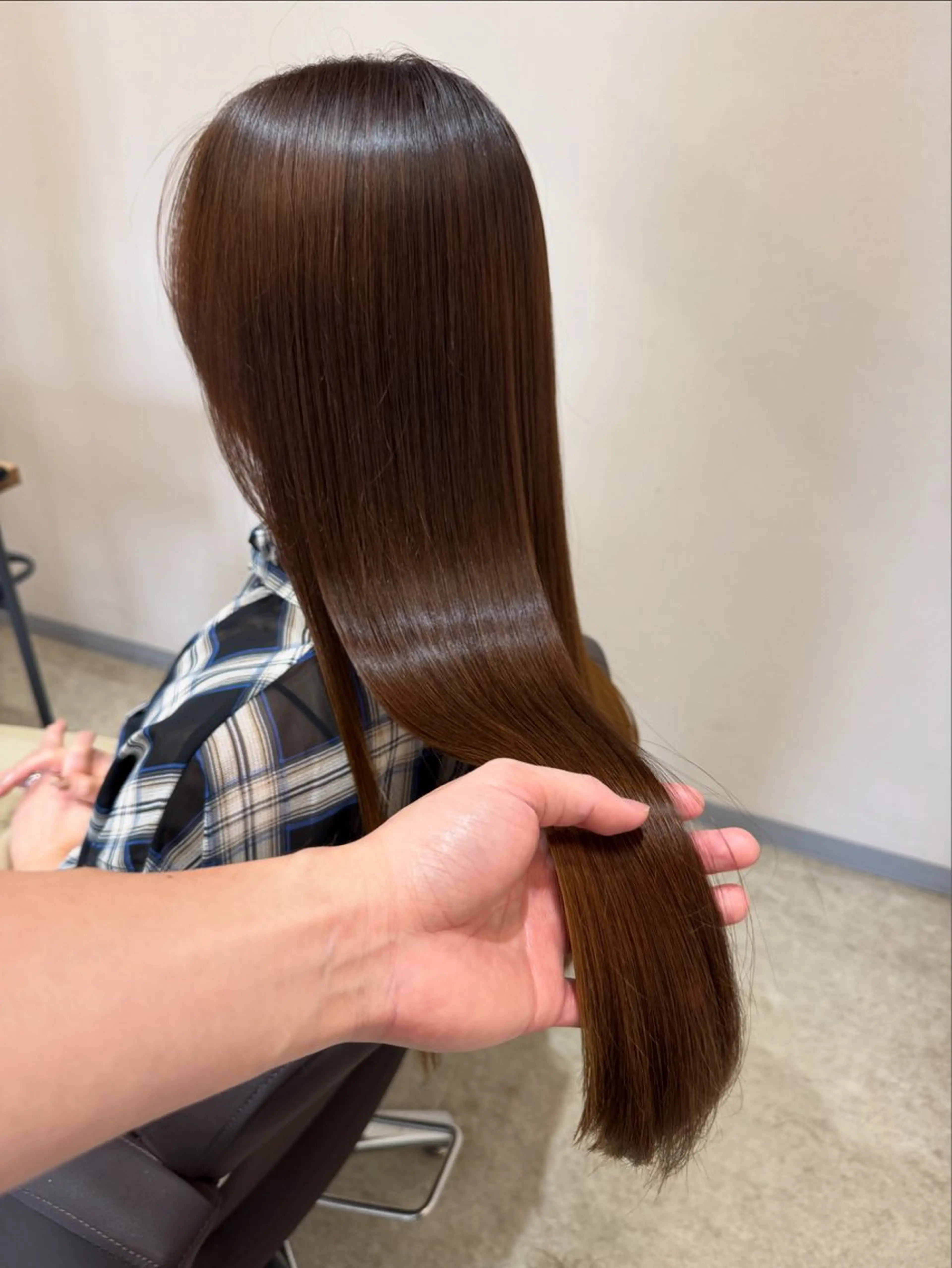 ロング ボブ 韓国風ヘア レイヤーカット ロング 縮毛矯正 縮毛矯正 トリートメント ✨髪質改善美髪矯正✨ ボブ/切りっぱなし✨のヘアスタイル