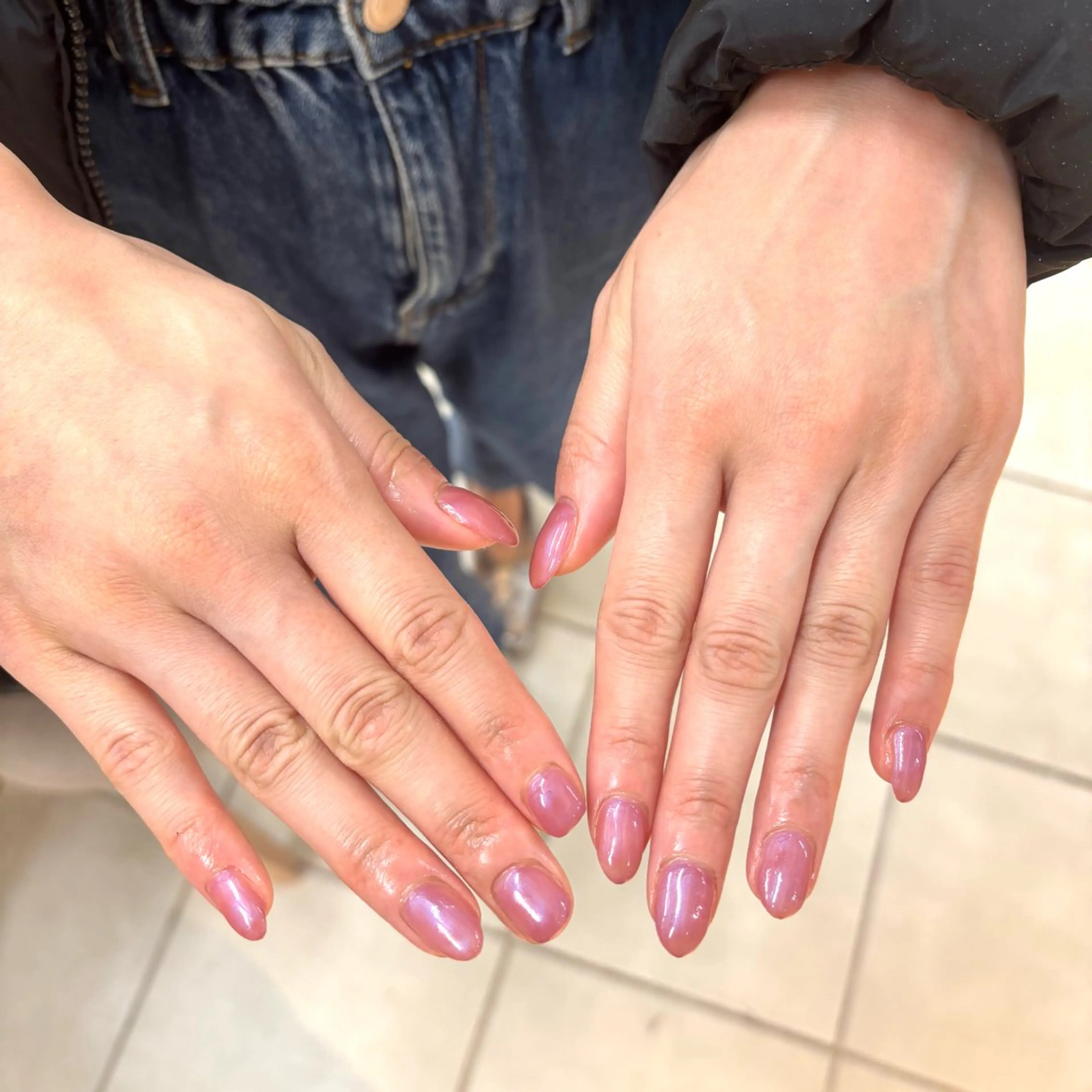 ネイル ラメ(グリッター) ピンク ai _l0ve TRIOS nailのネイルデザイン