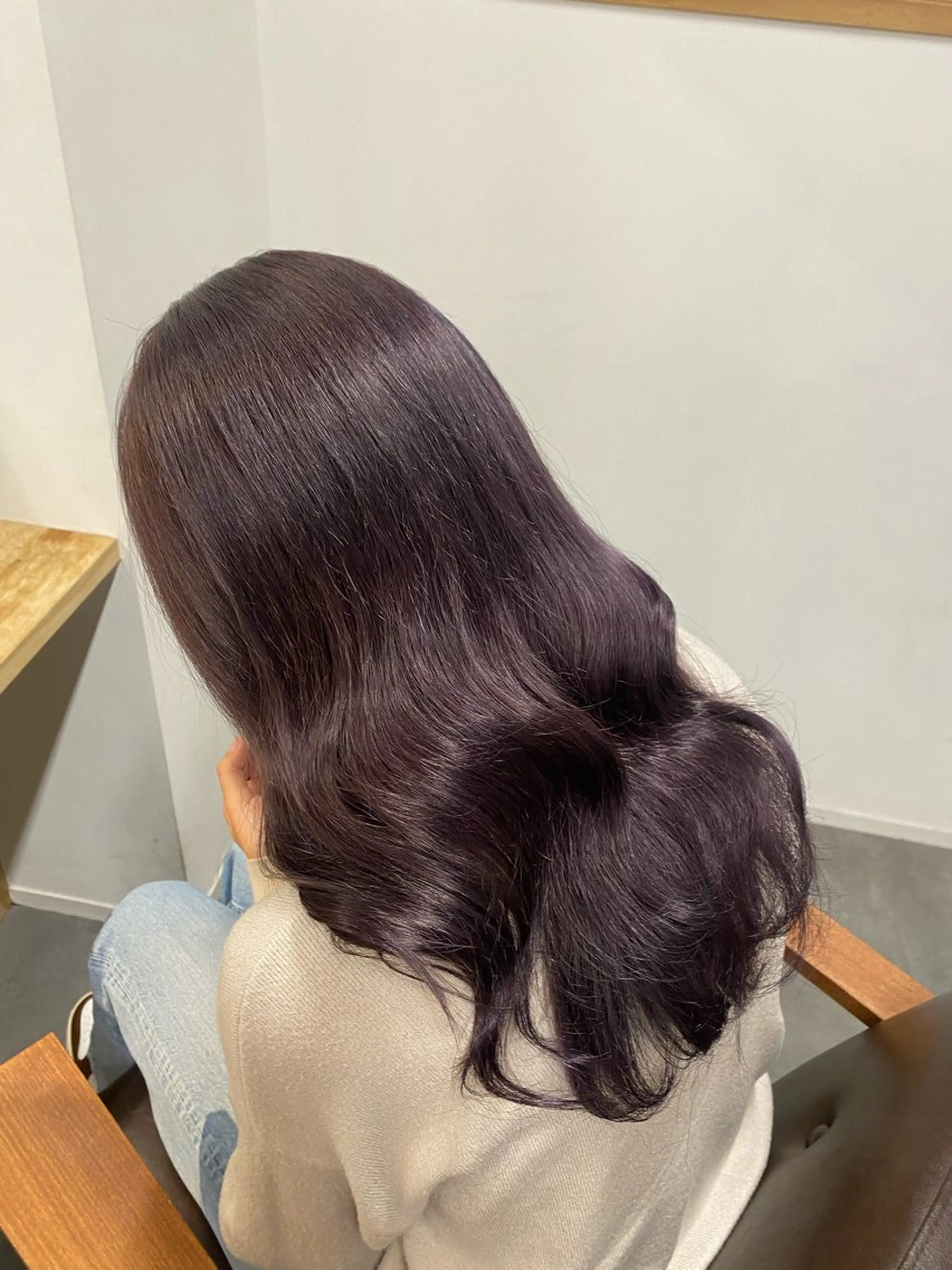 ロング カラー ラベンダーカラー hair&culture gallery moloco　神保町　九段下店所属・RISA🩶🐈‍⬛ カット✨透明感カラーのヘアスタイル