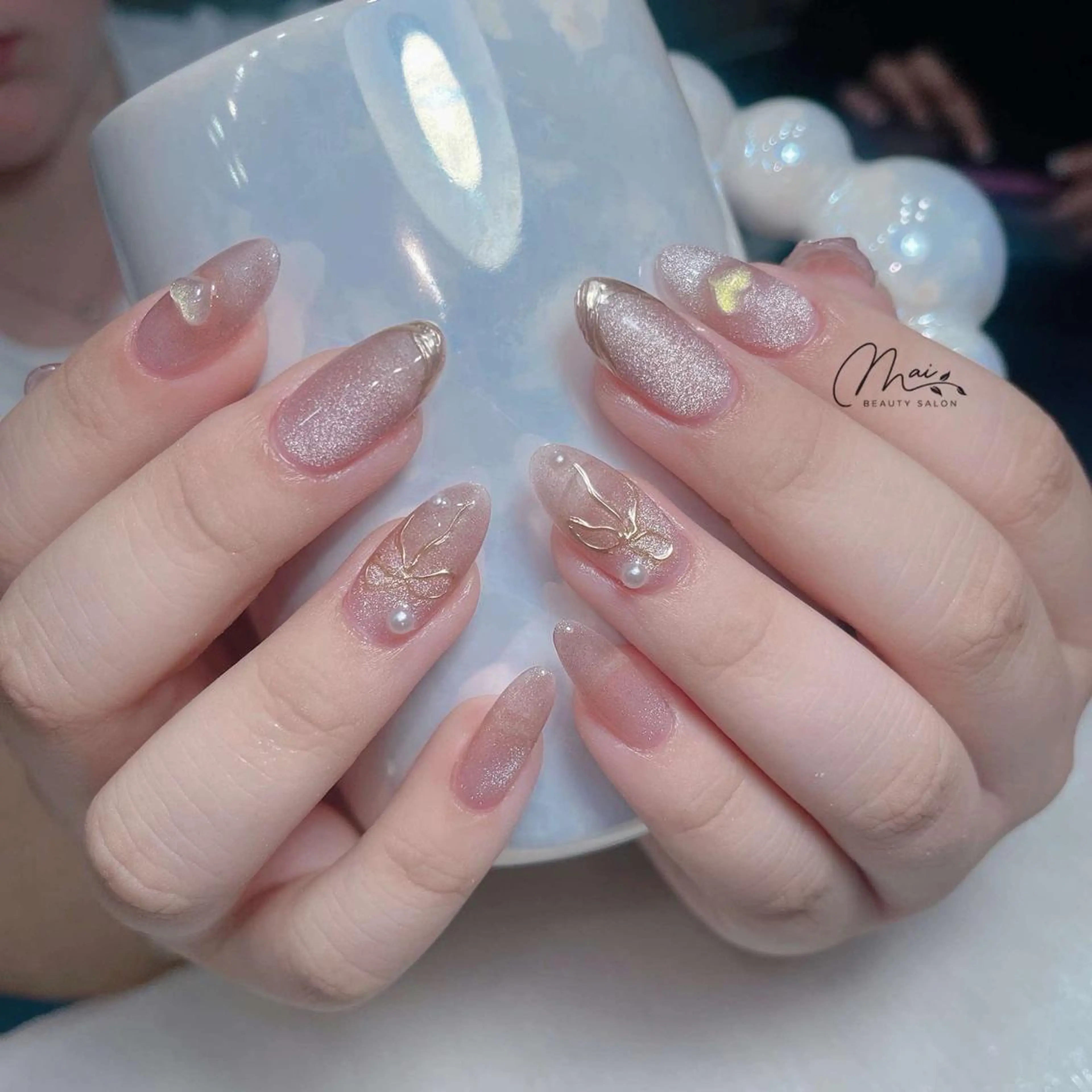 ネイル フットネイル ジェルネイル マグネットネイル パラジェル ワンホンネイル MaiBeauty DanHiのネイルデザイン