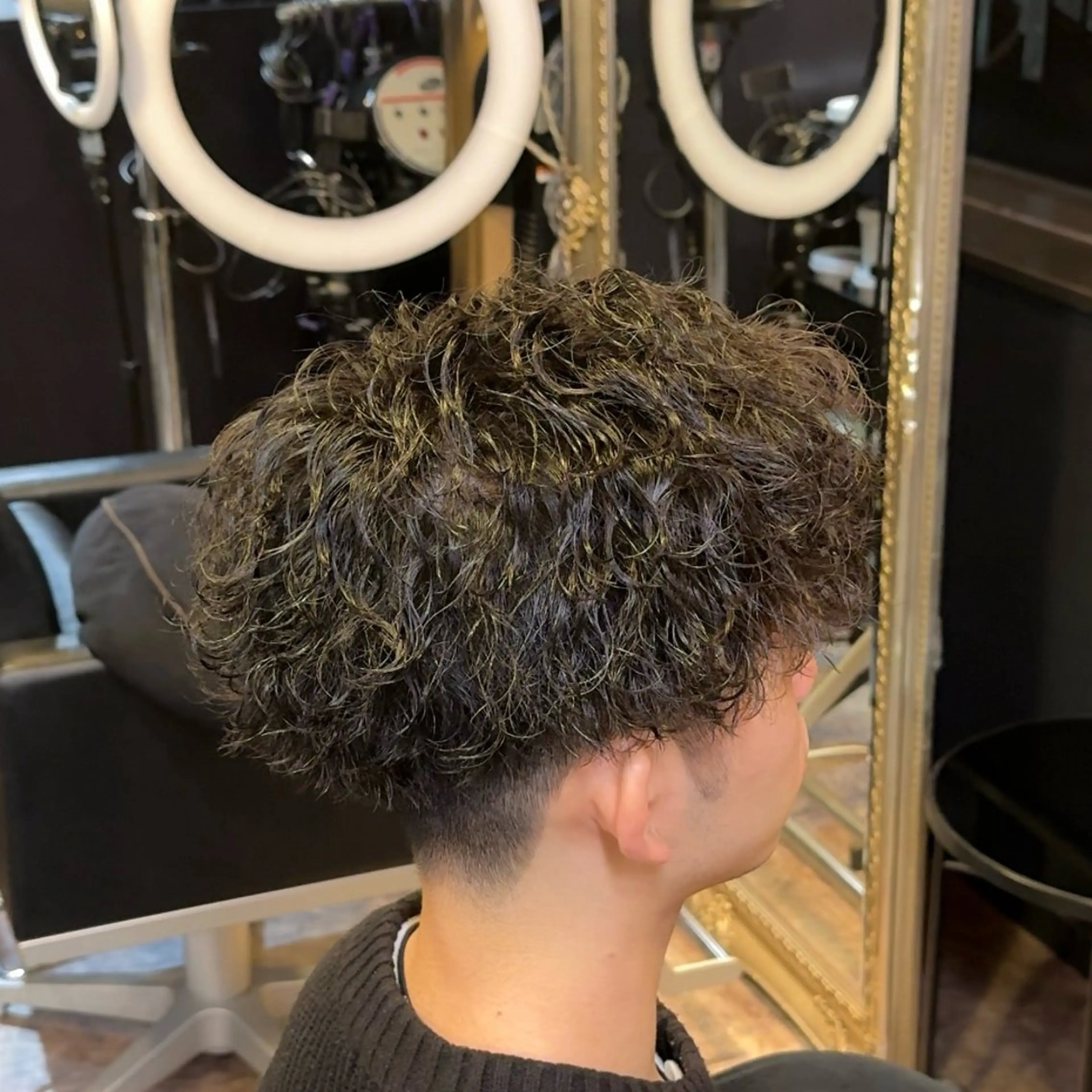 ミディアム パーマ メンズ 波巻きパーマ カット パーマ ✂️メンズ✂️カラー パーマ/舘野  涼太のヘアスタイル