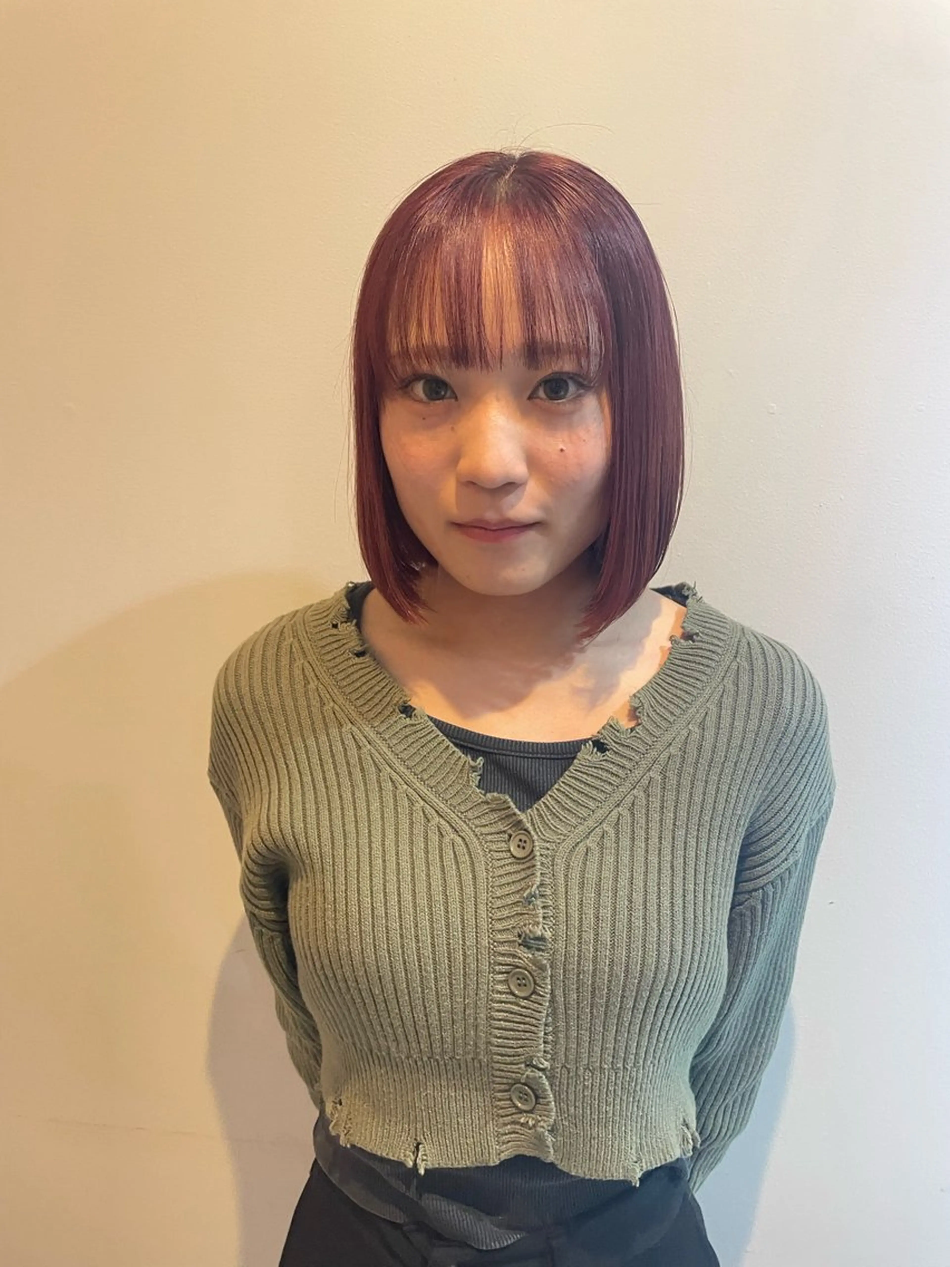 ミディアム カット ヘアカラー 山浦司颯‪/ カラー/レイヤーのヘアスタイル