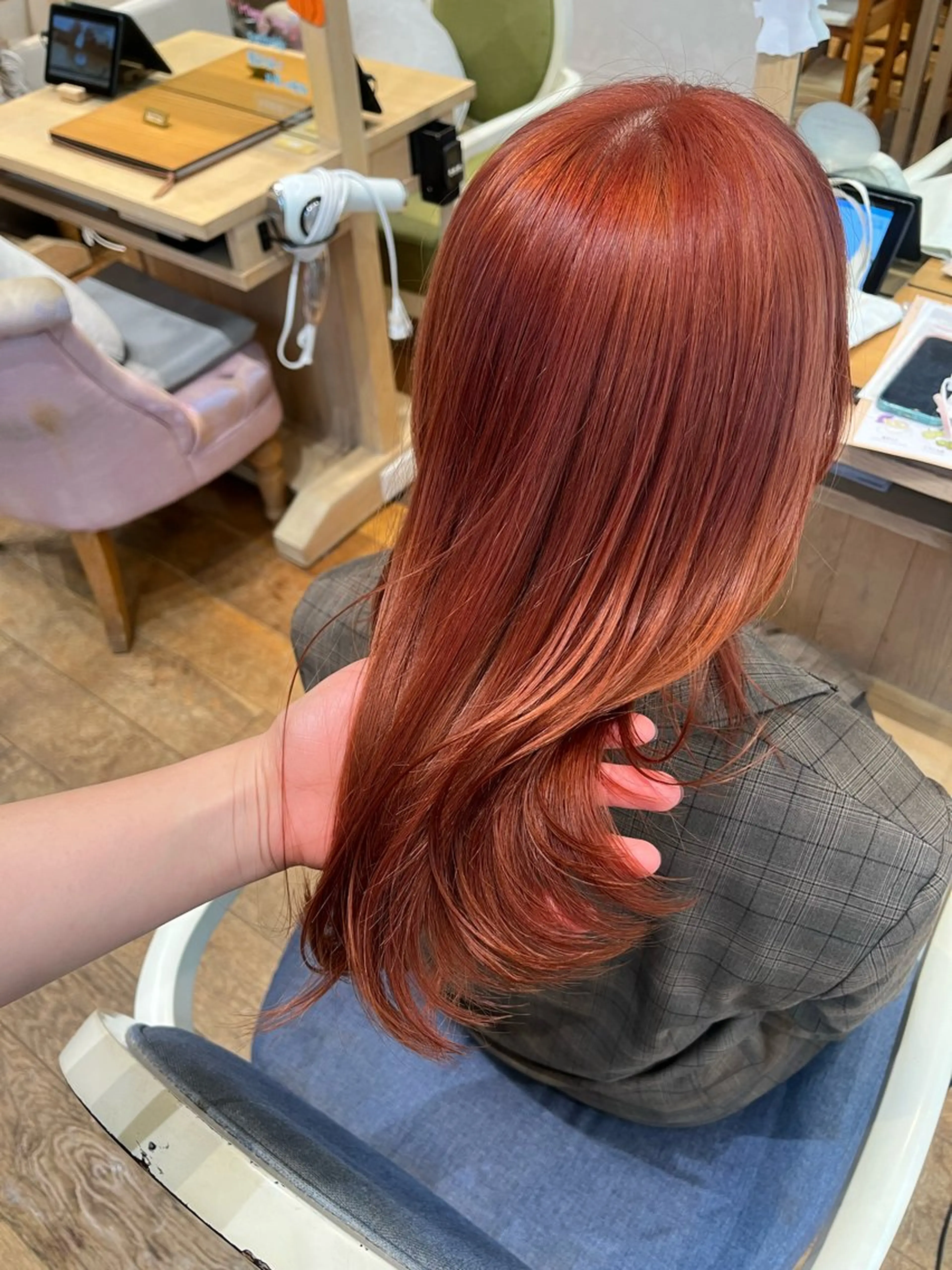 セミロング カラー ヘアカラー 暖色カラー/似合わせ カット/名古屋/辻のヘアスタイル