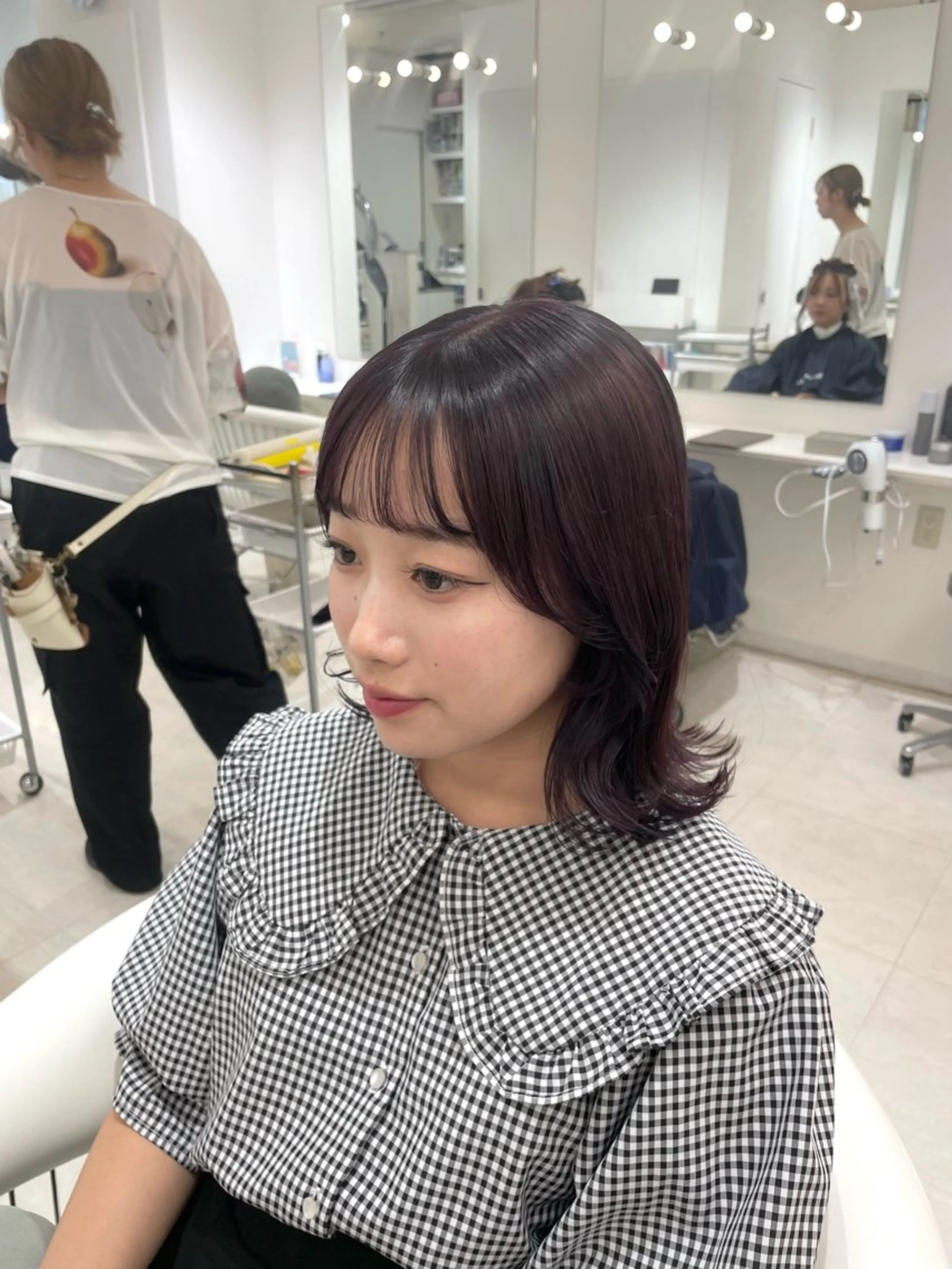 ミディアム カラー ヘアカラー ParveMix 🩶🫧入江 香名のヘアスタイル