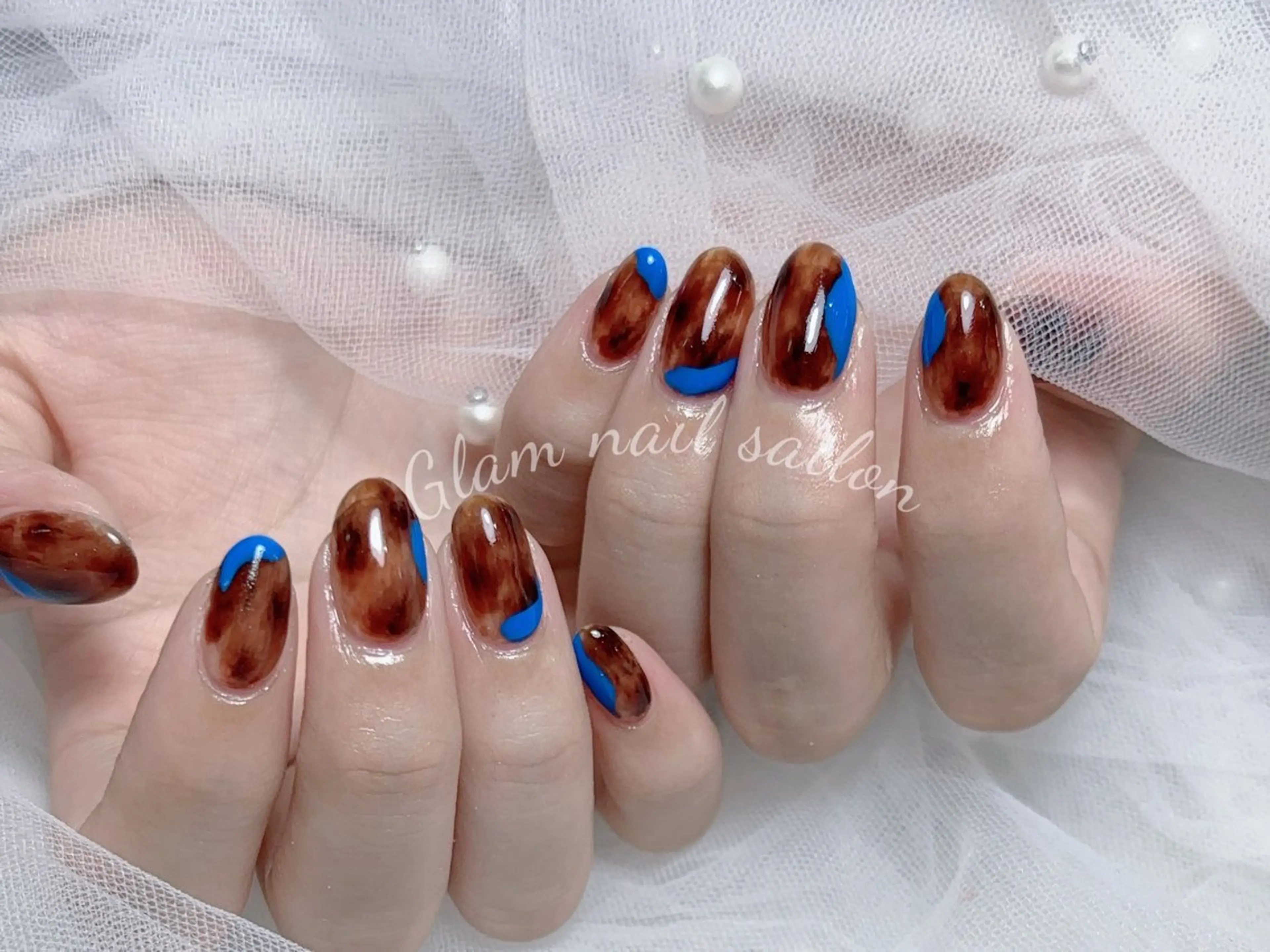 ネイル エツメ💅 長さだし🎀デザインのネイルデザイン