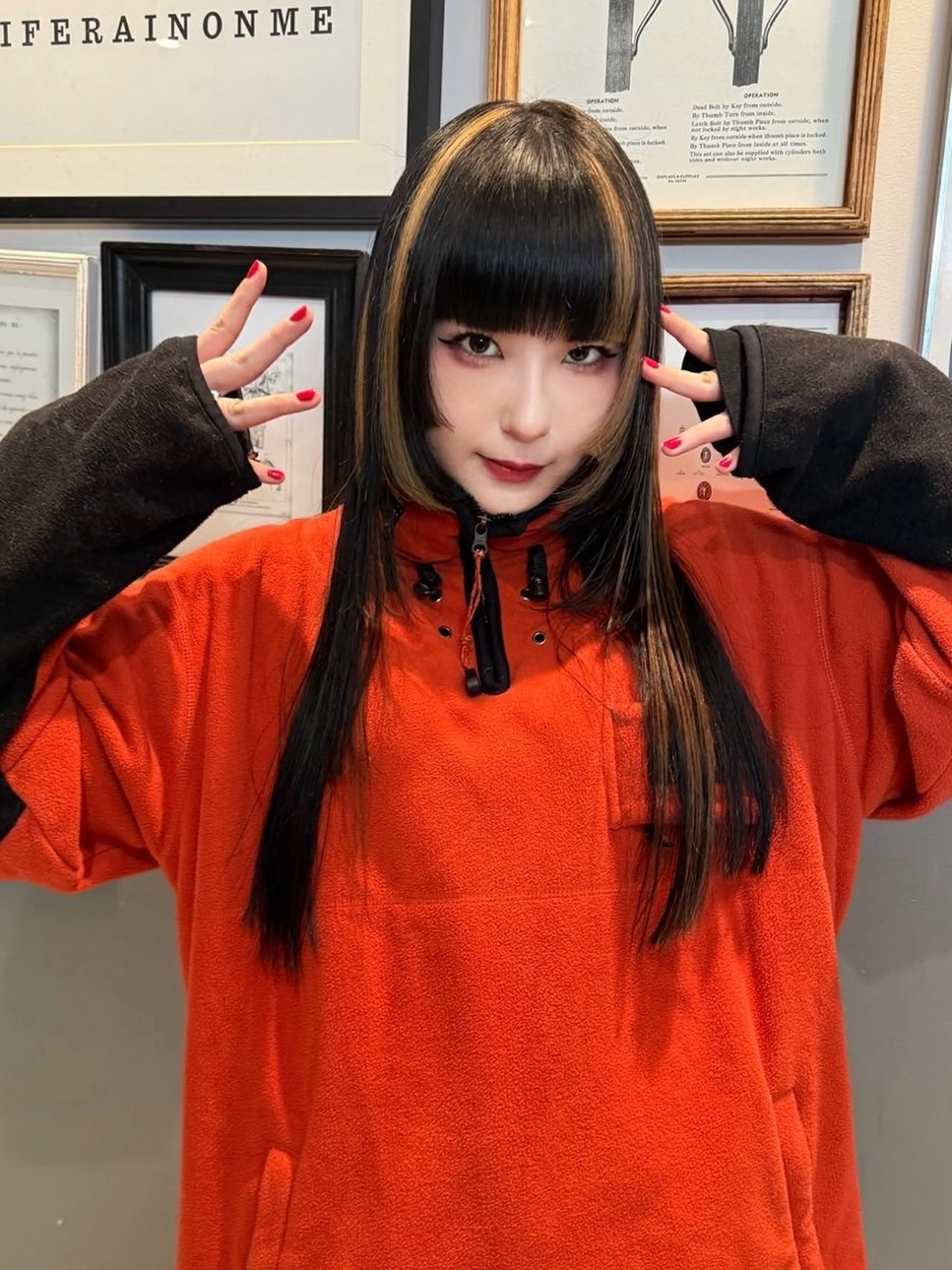 ロング カラー ヘアカラー トリートメント 優 作のヘアスタイル