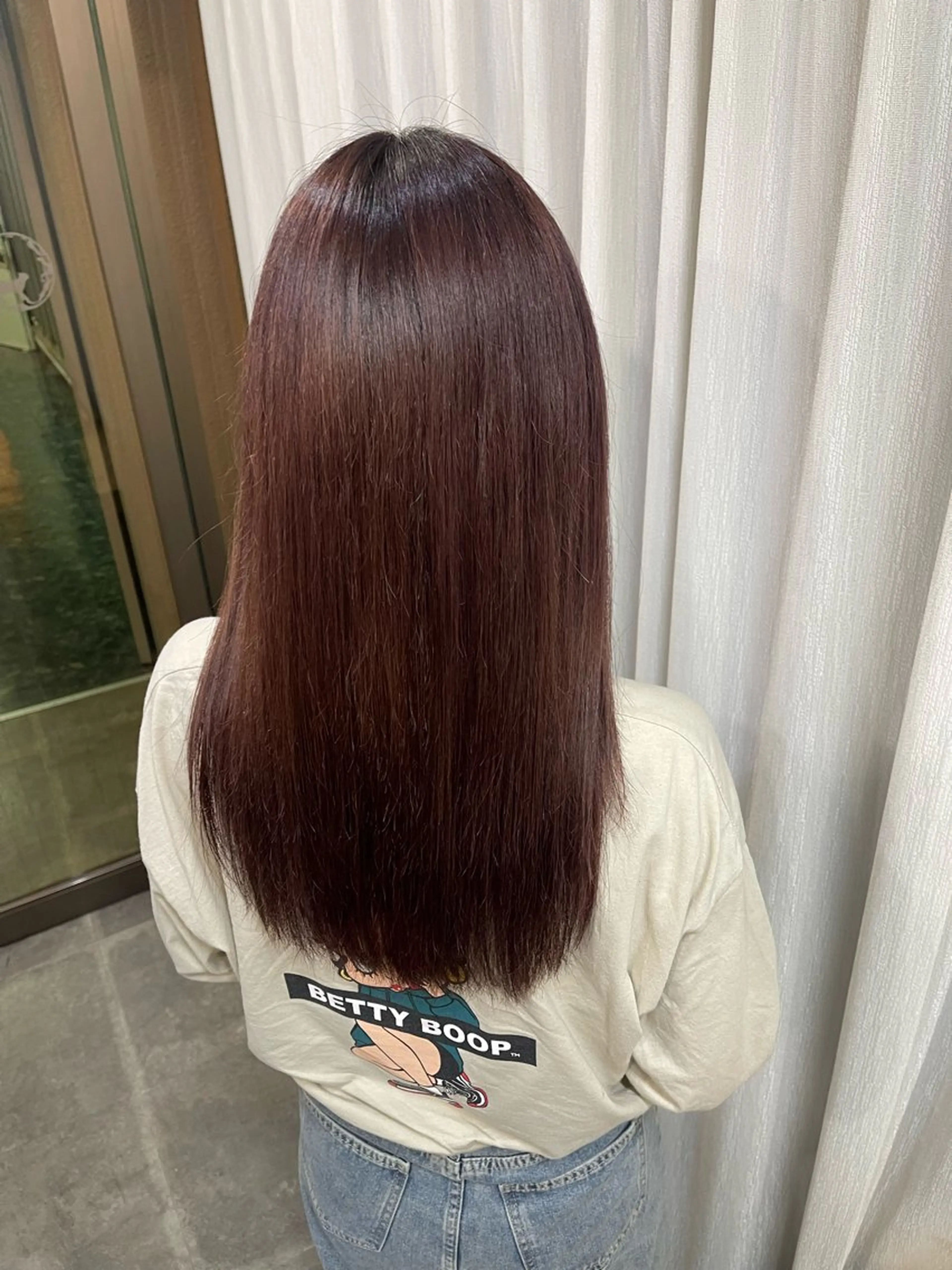 ロング カラー ブリーチ ケアブリーチ デザインカラー ダブルカラー 髪質改善 ヘアカラー トリートメント SOYON西大寺店所属・ダブルカラー/ 髪質改善💎安藤のヘアスタイル