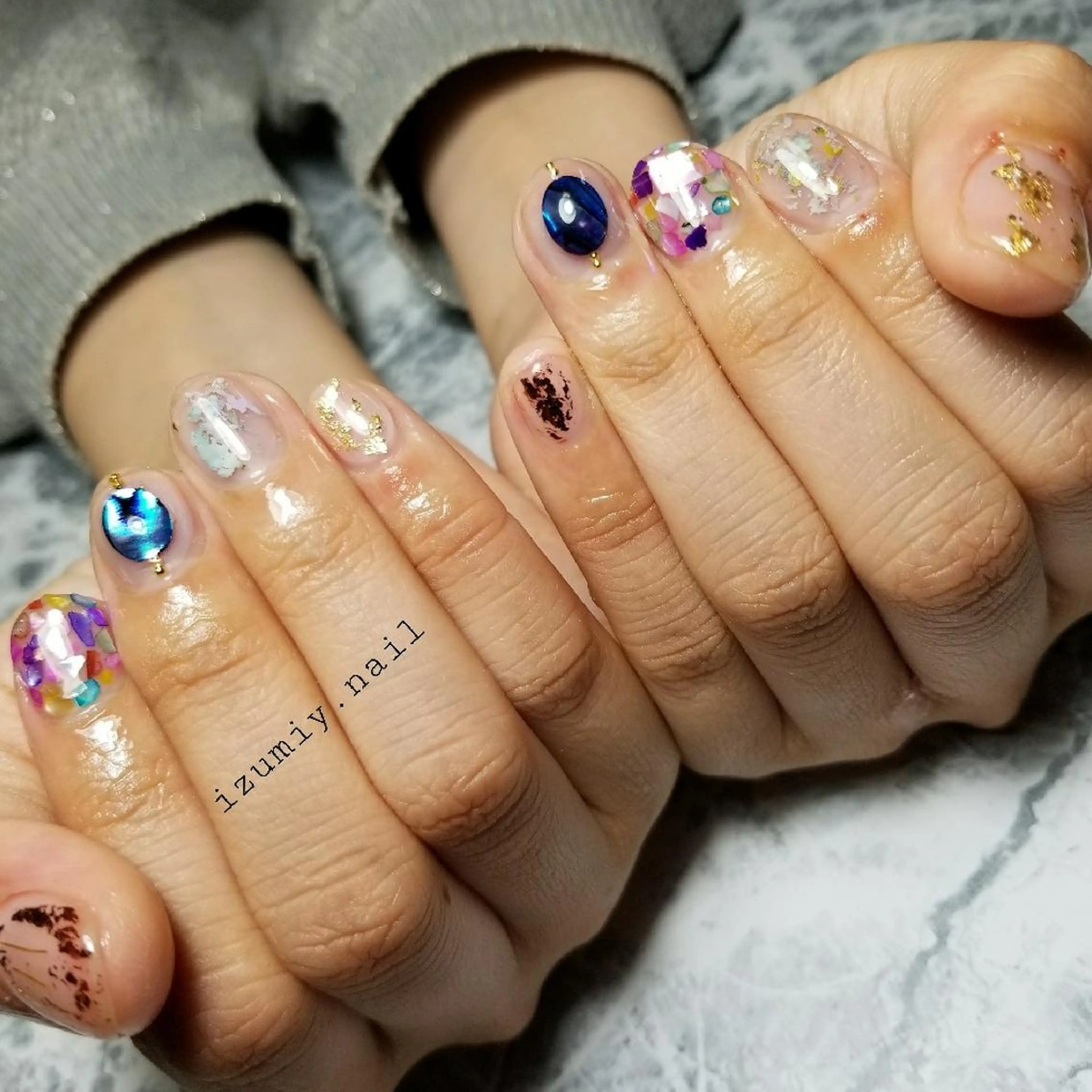 ミディアム izumiynail いずみのネイルデザイン