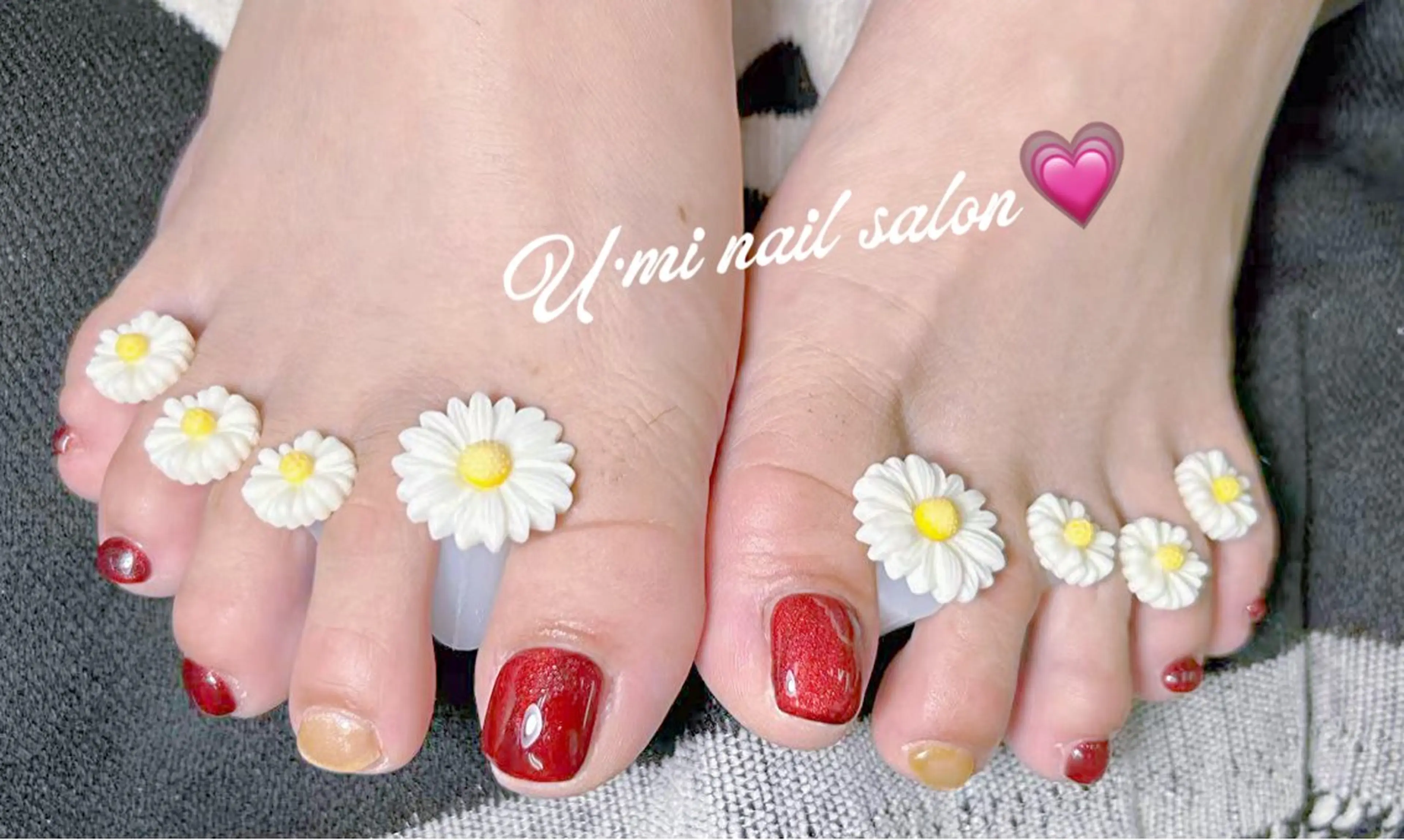 ネイル フットネイル マグネットネイル マグネットワンカラー ワンカラーネイル U·Mi nail salon所属・U·Mi 容のネイルデザイン