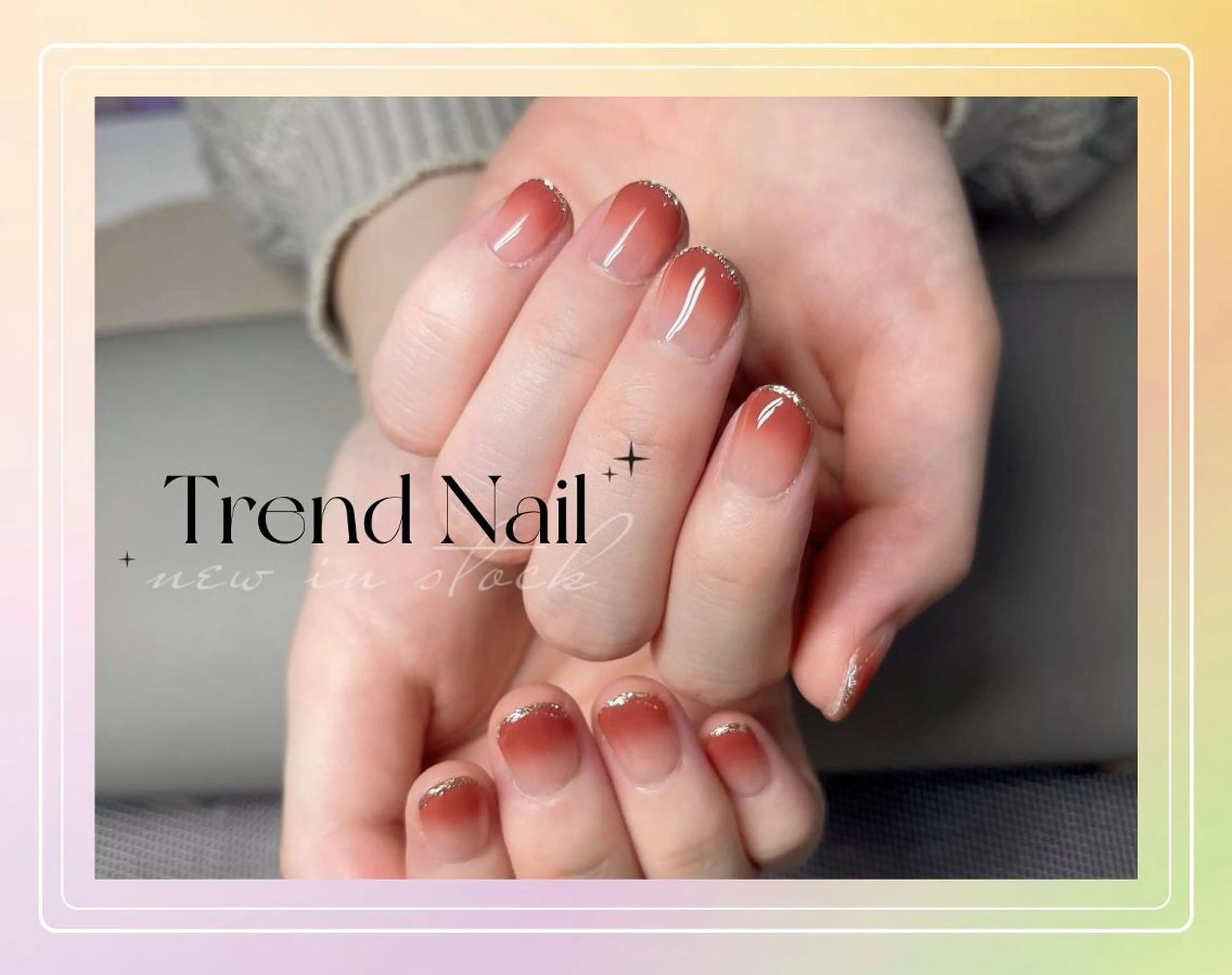 ショート ハンドネイル トレンド ネイル スタジオのネイルデザイン