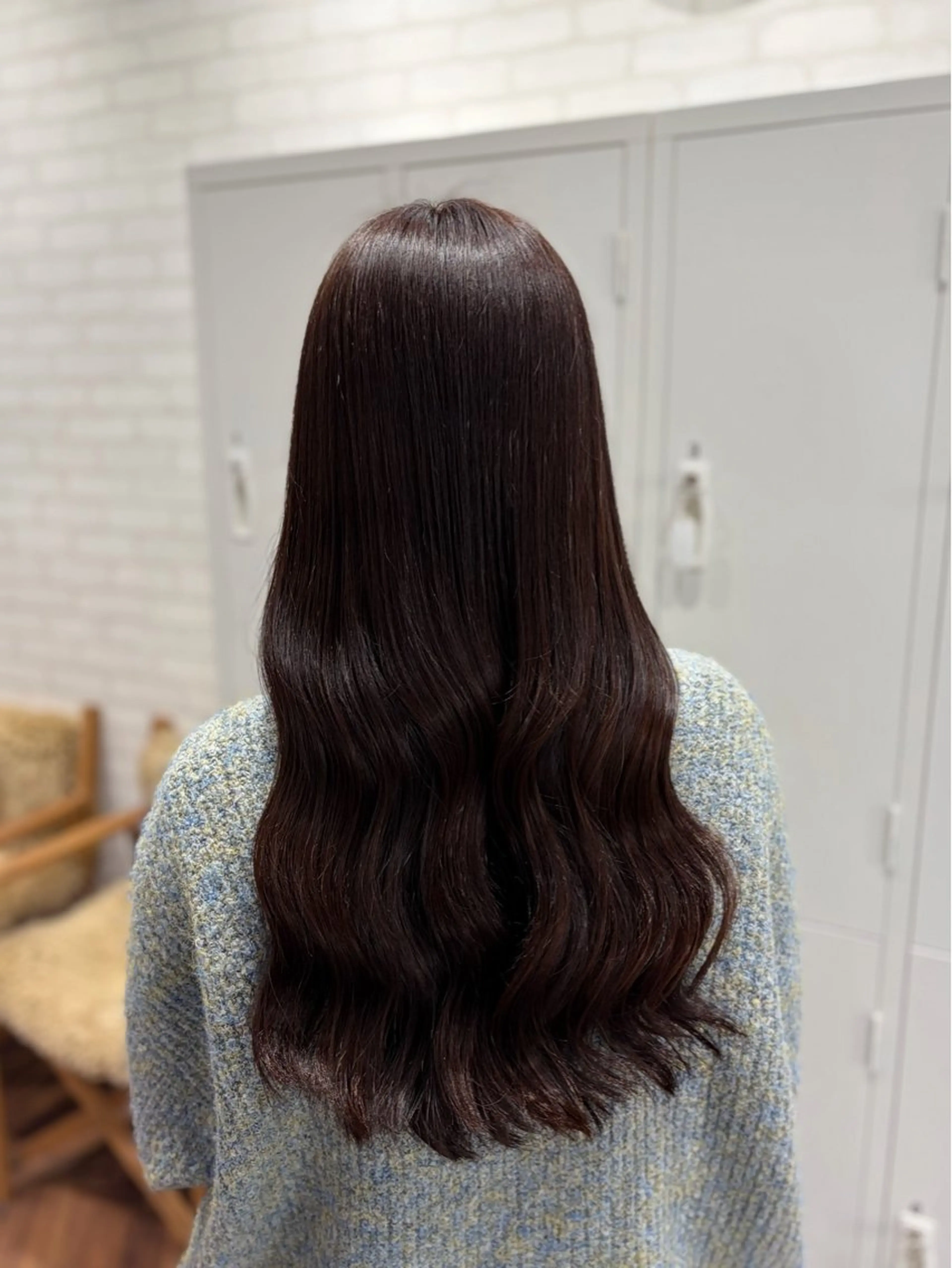 ロング カラー 透明感カラー カット ヘアカラー トリートメント shiori/透明感 /顔周り/髪質改善のヘアスタイル