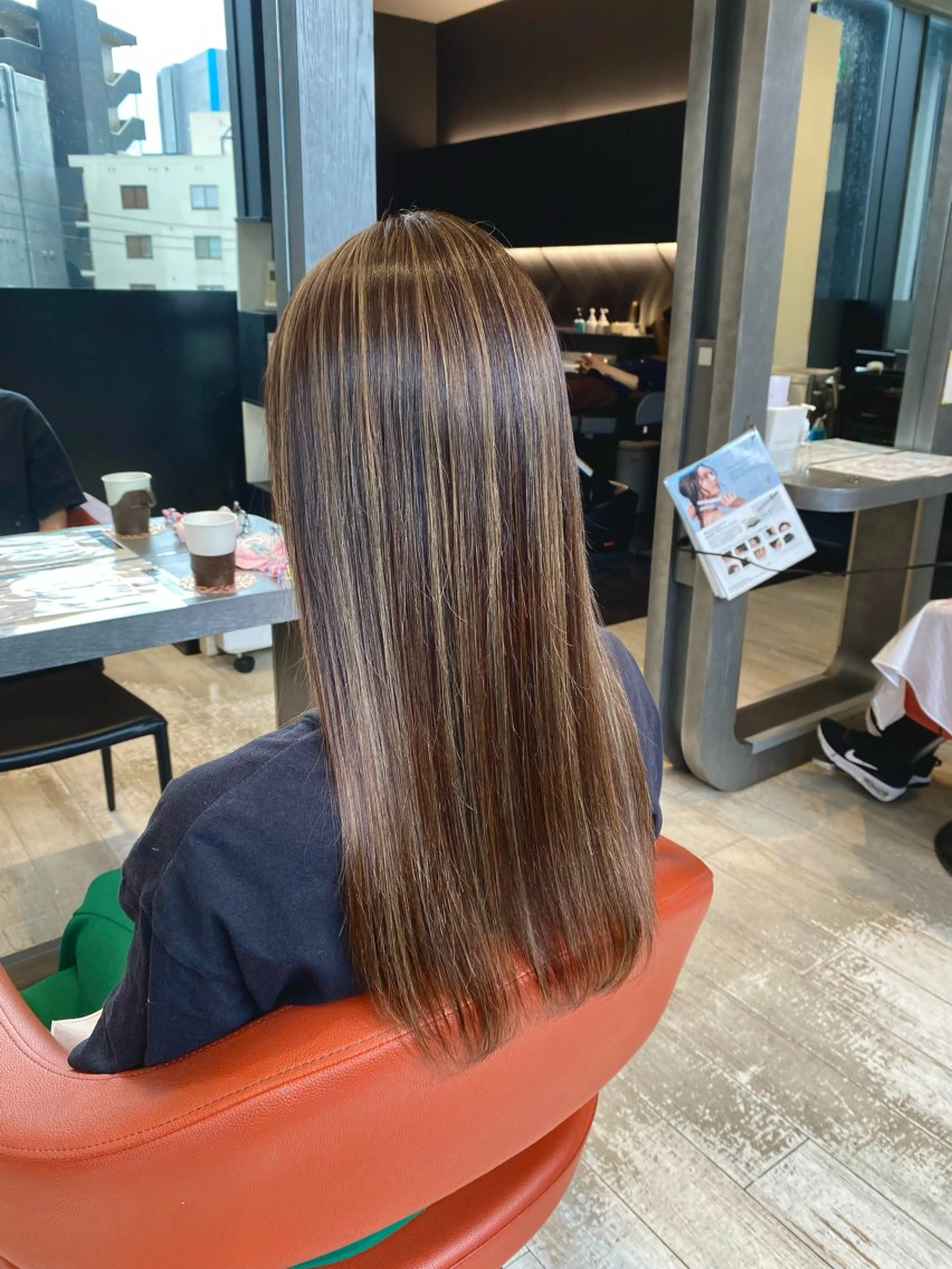 セミロング カラー ハイライトカラー ハイライト STYLE エキシティ店所属・【似合わせパーマ】 STYLE 杉原　魁のヘアスタイル