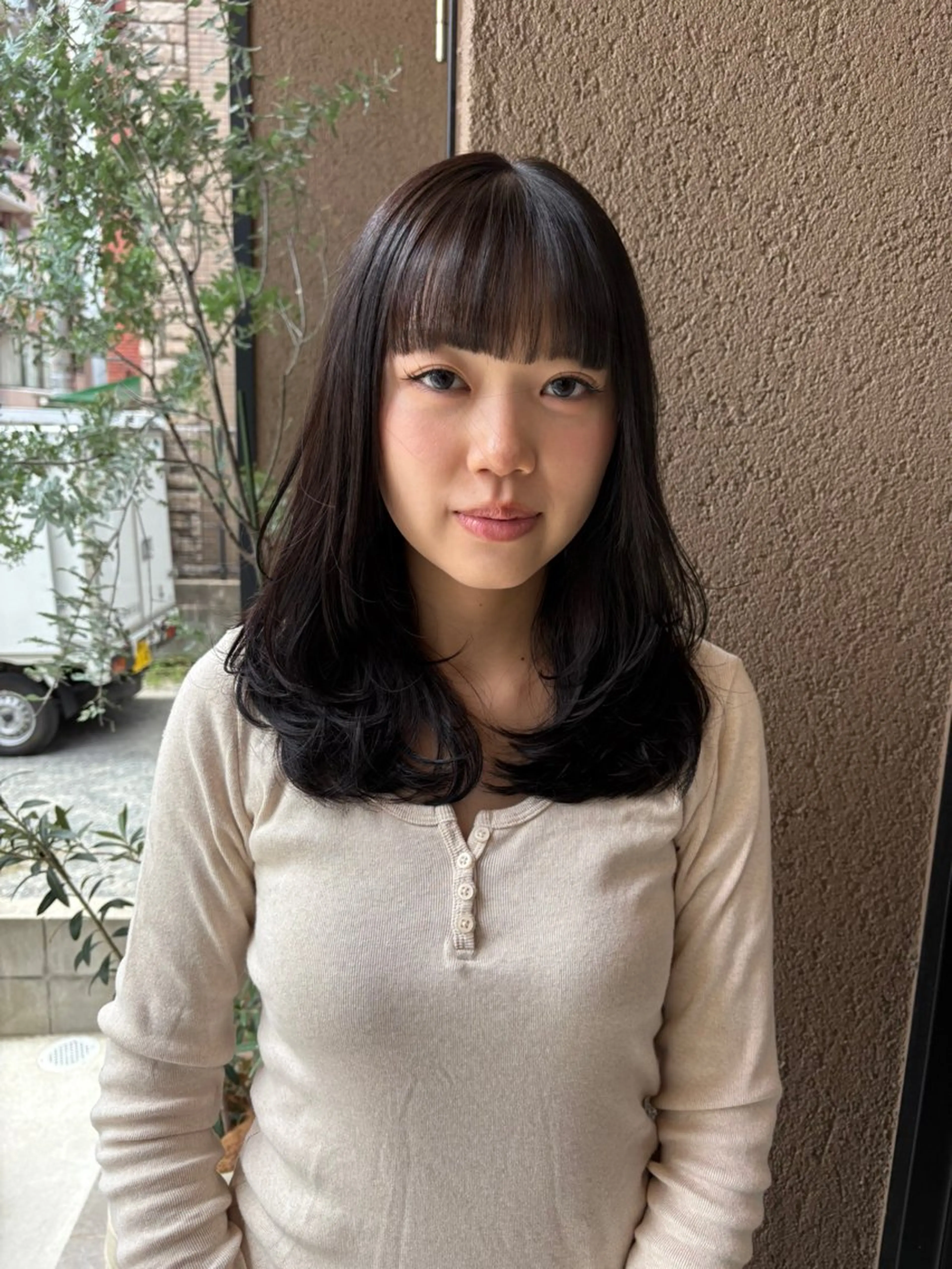 ミディアム レイヤーカット oggi西新所属・矯正/ショート /西新/ゆいのヘアスタイル